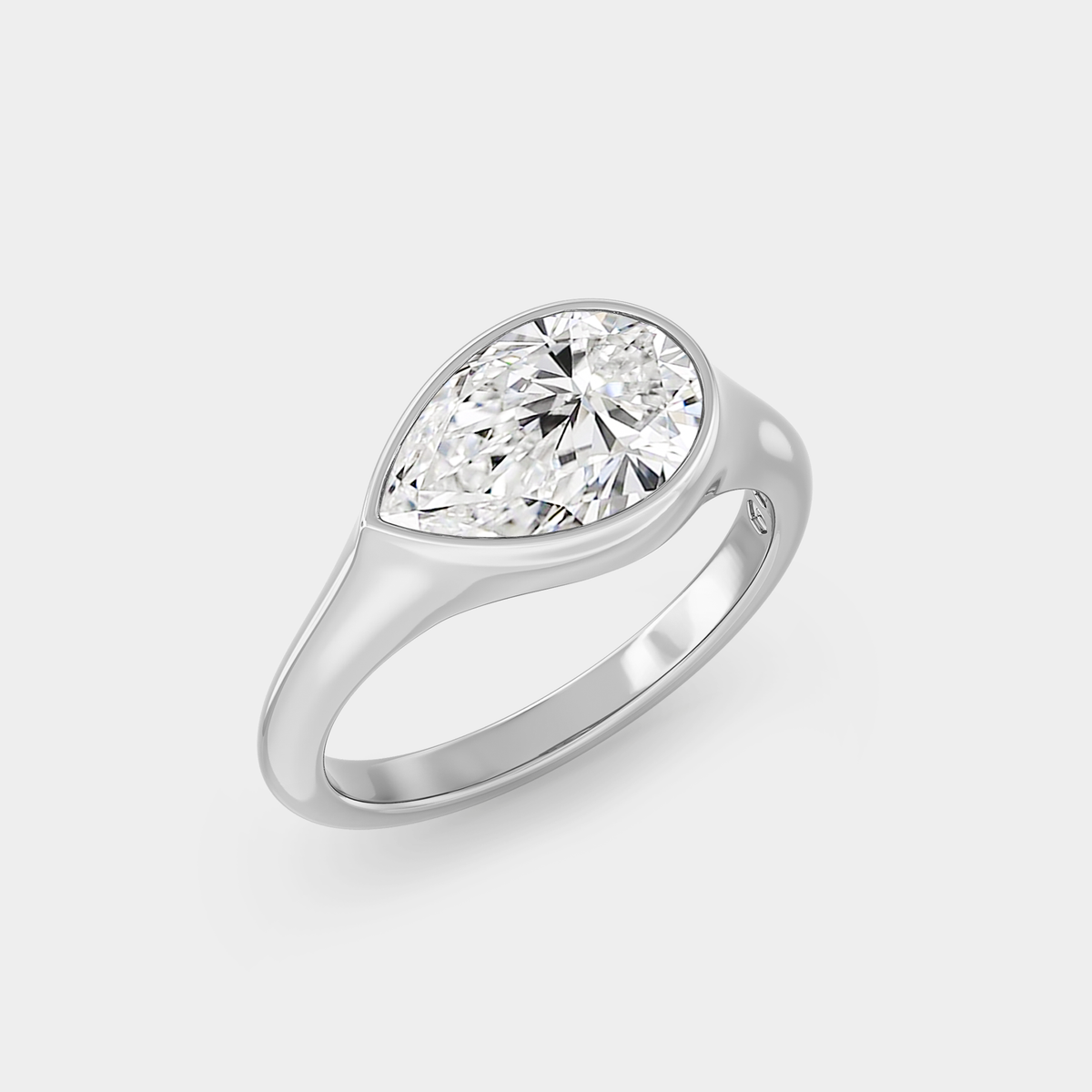 East West Pear, Bezel Solid Form