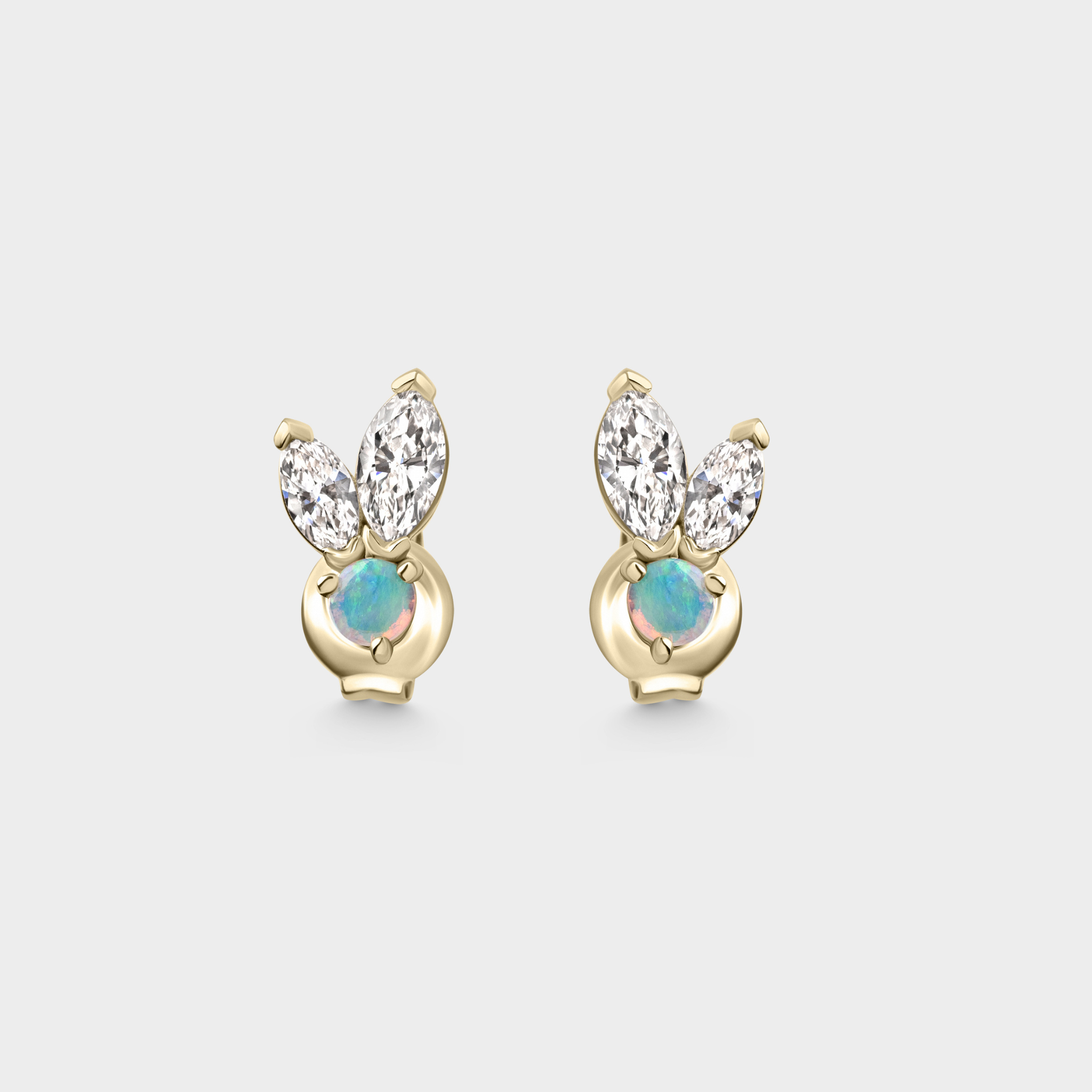 Marquise & Opal Studs