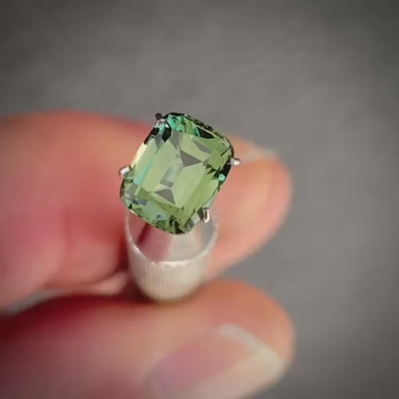 1.84ct Cushion Cut Green Sapphire