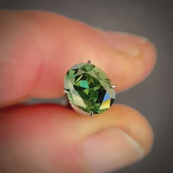 1.86ct Oval Green Sapphire