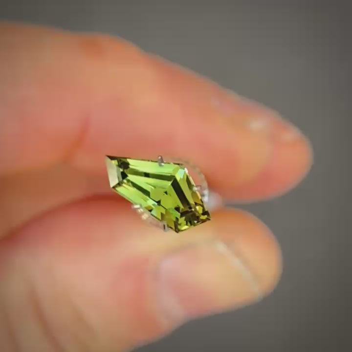 1.39ct Freeform Green Sapphire