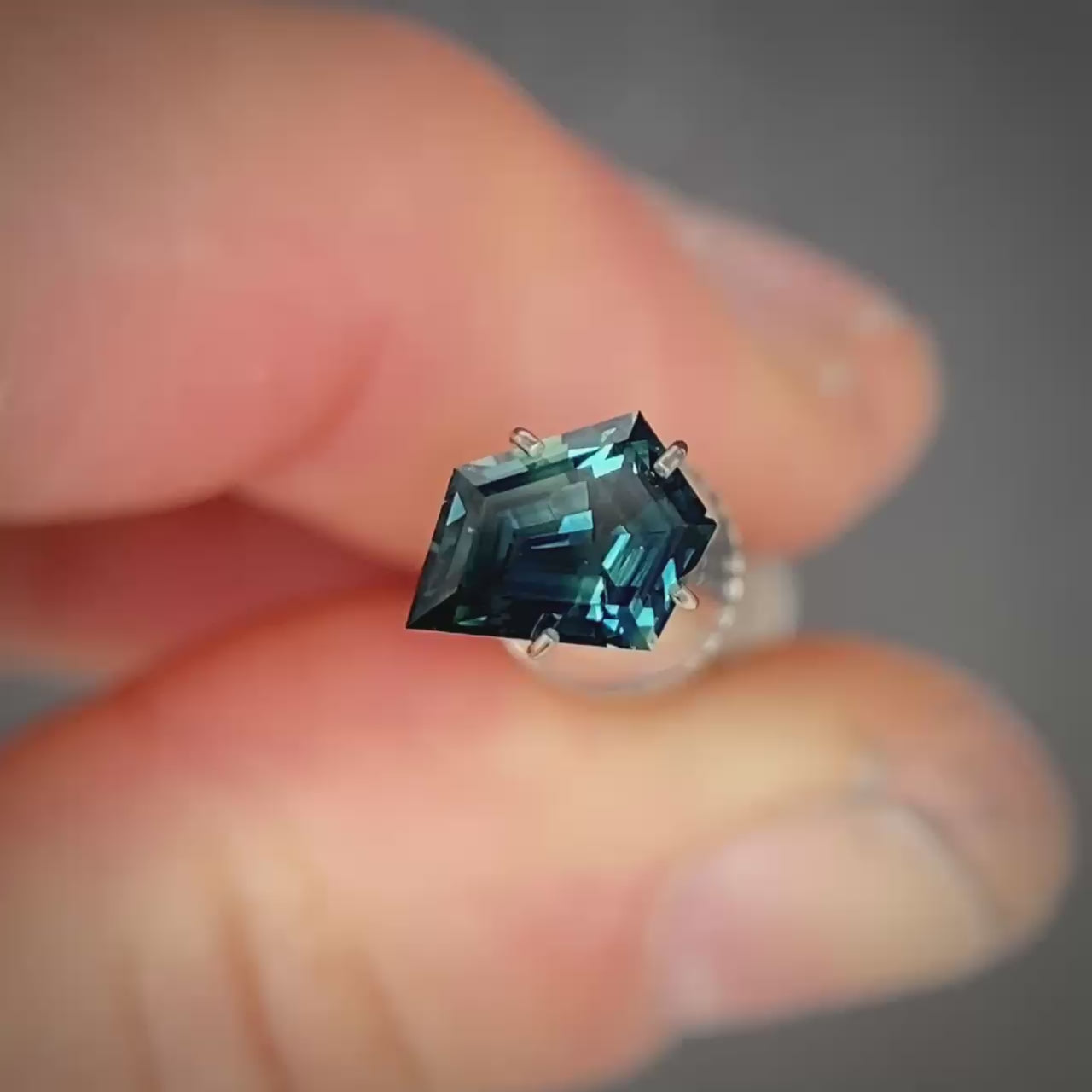 1.05ct Freeform Blue Sapphire