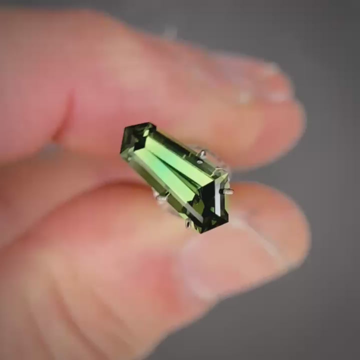 1.74ct Freeform Green Sapphire