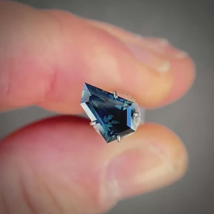1.18ct Freeform Blue Parti Sapphire