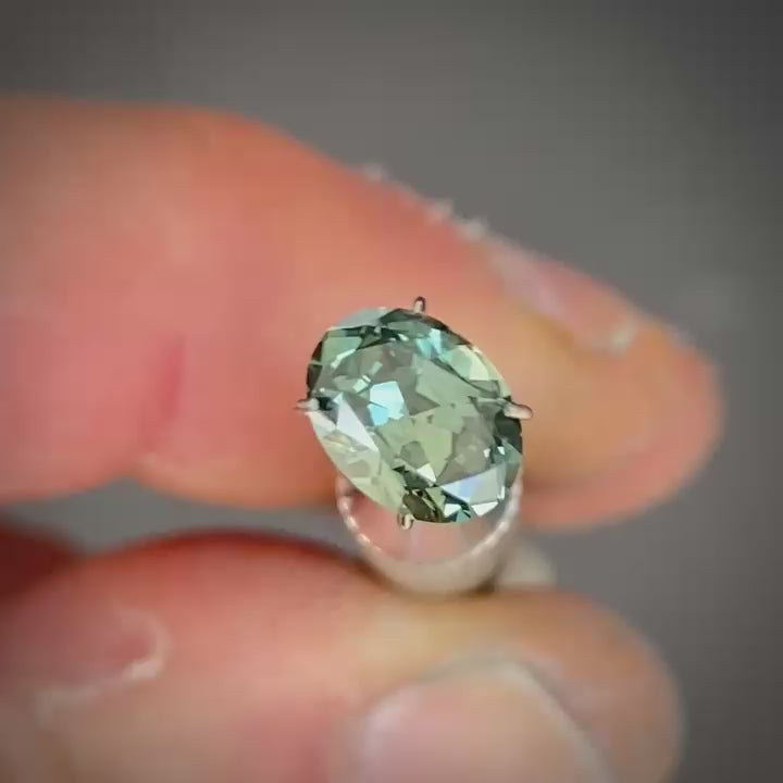 1.48ct Oval Teal Sapphire