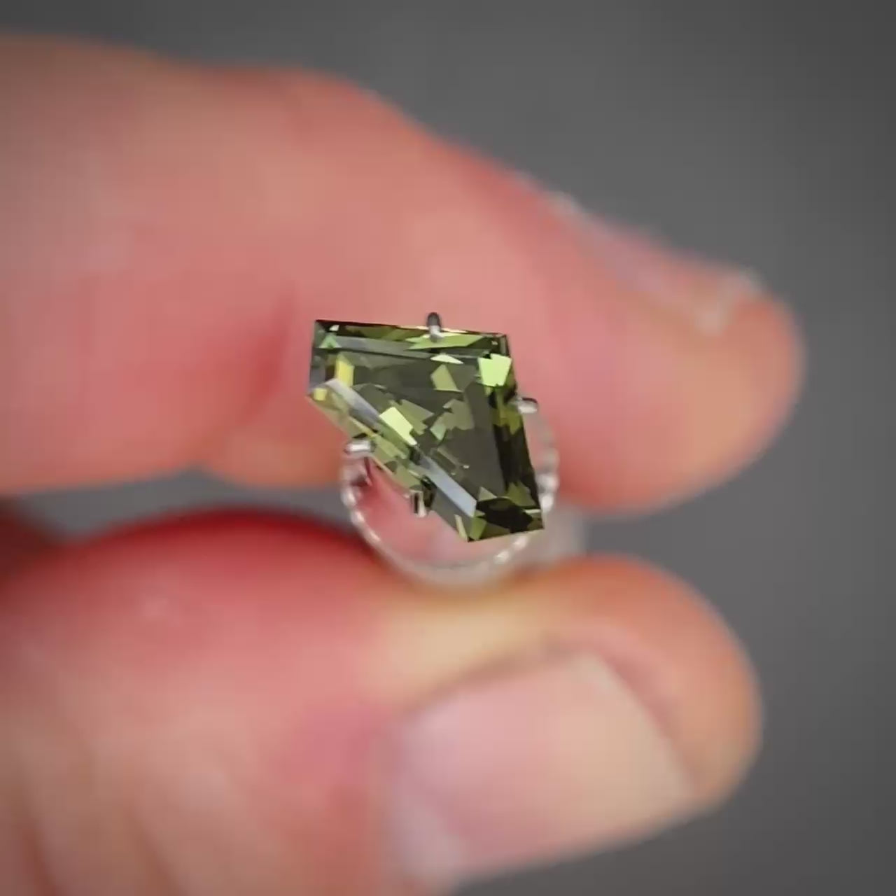 1.15ct Freeform Eucalyptus Green Sapphire