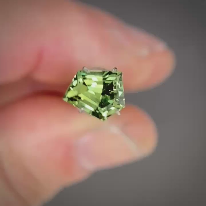1.52ct Freeform Green/Blue Parti Sapphire