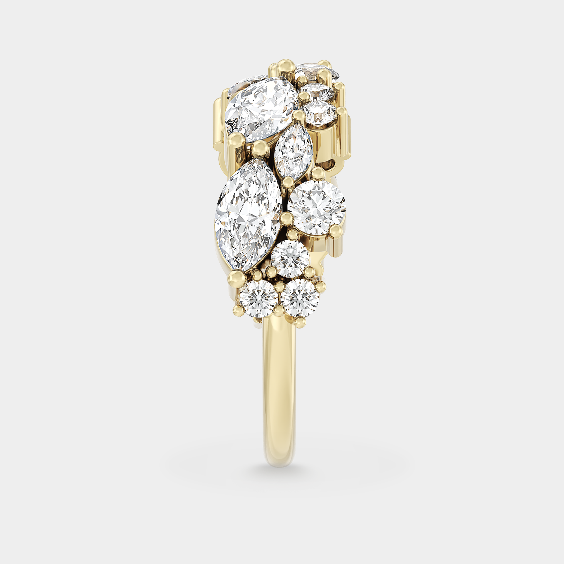 Flush Cluster of Diamond