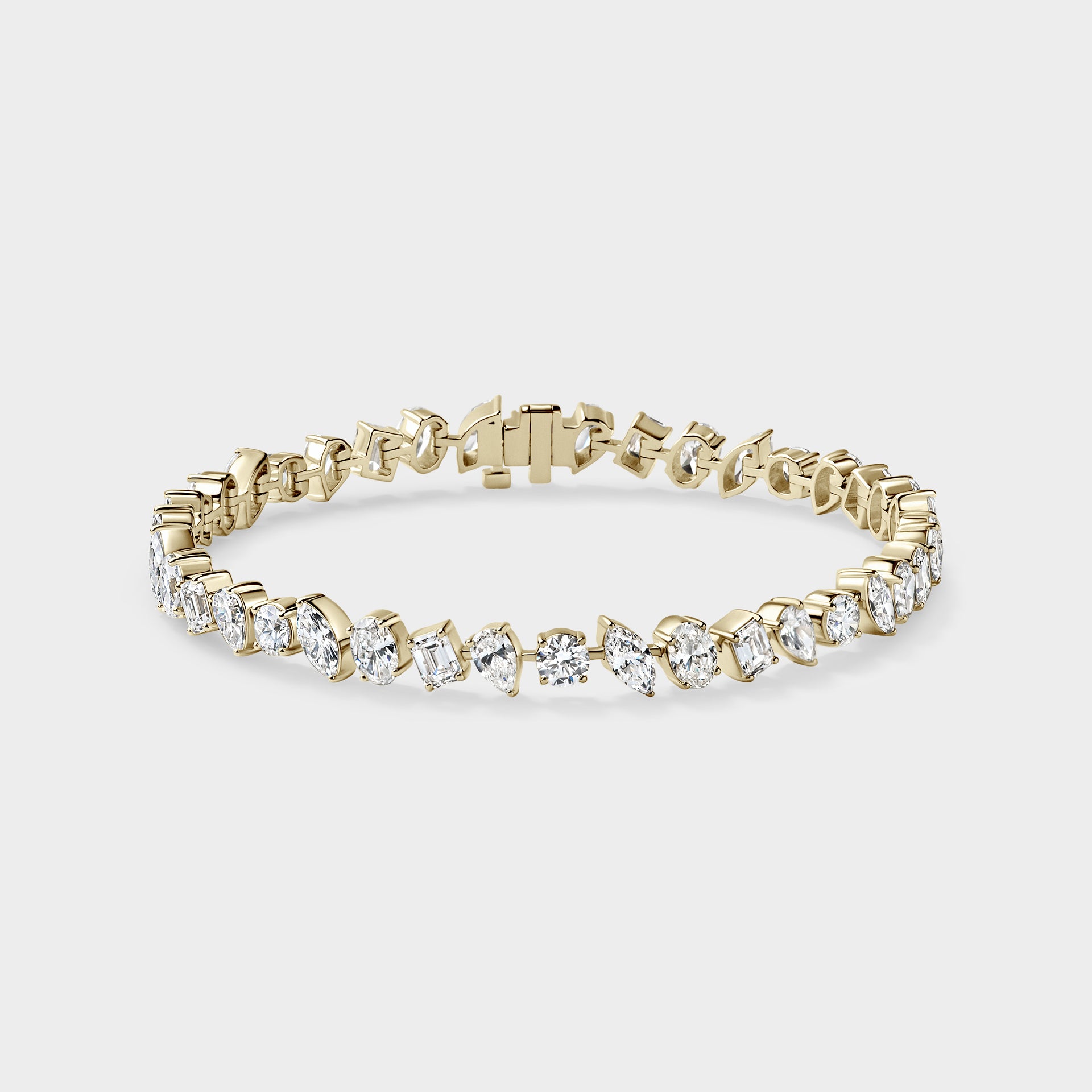 Multi Stone Diamond Tennis Bracelet