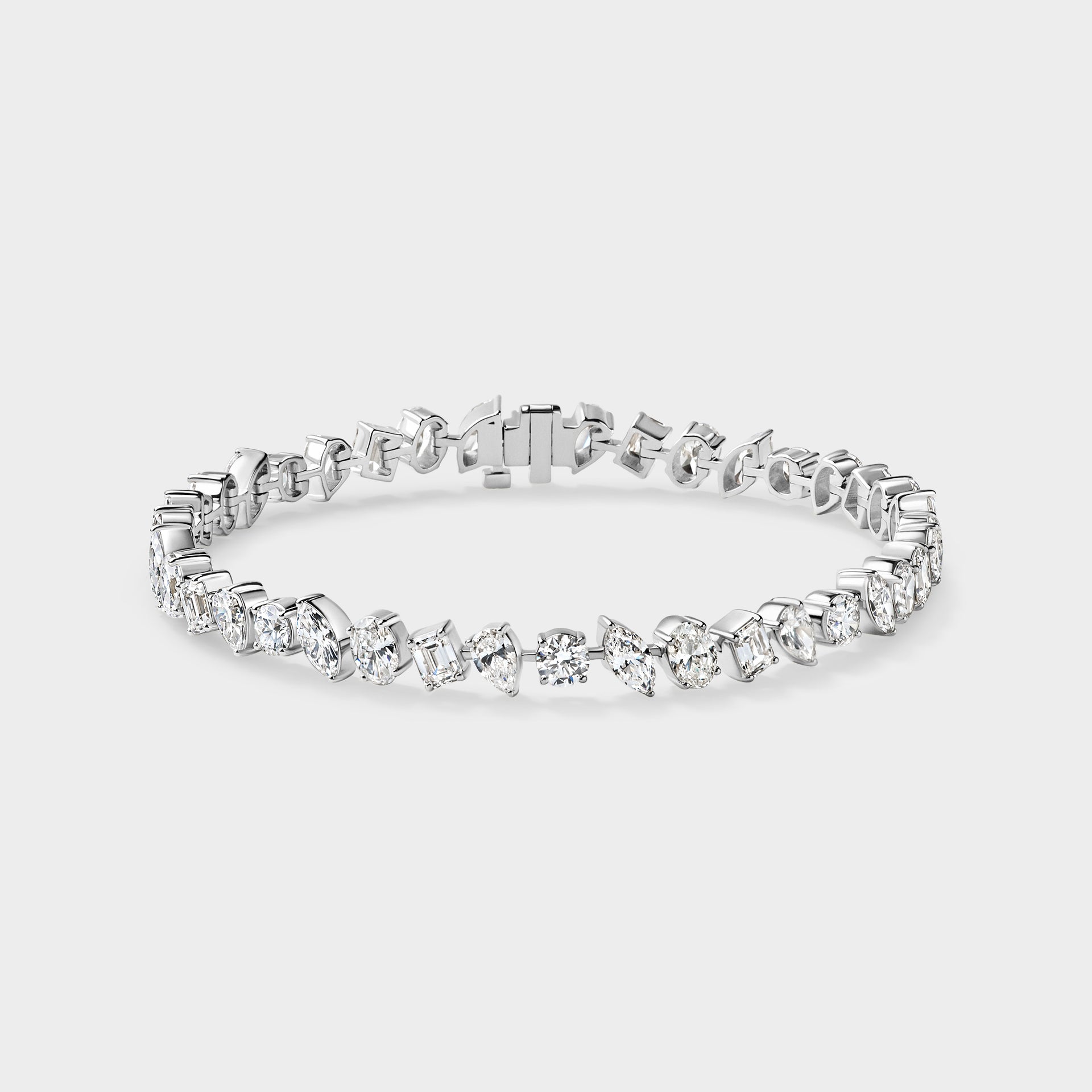 Multi Stone Diamond Tennis Bracelet