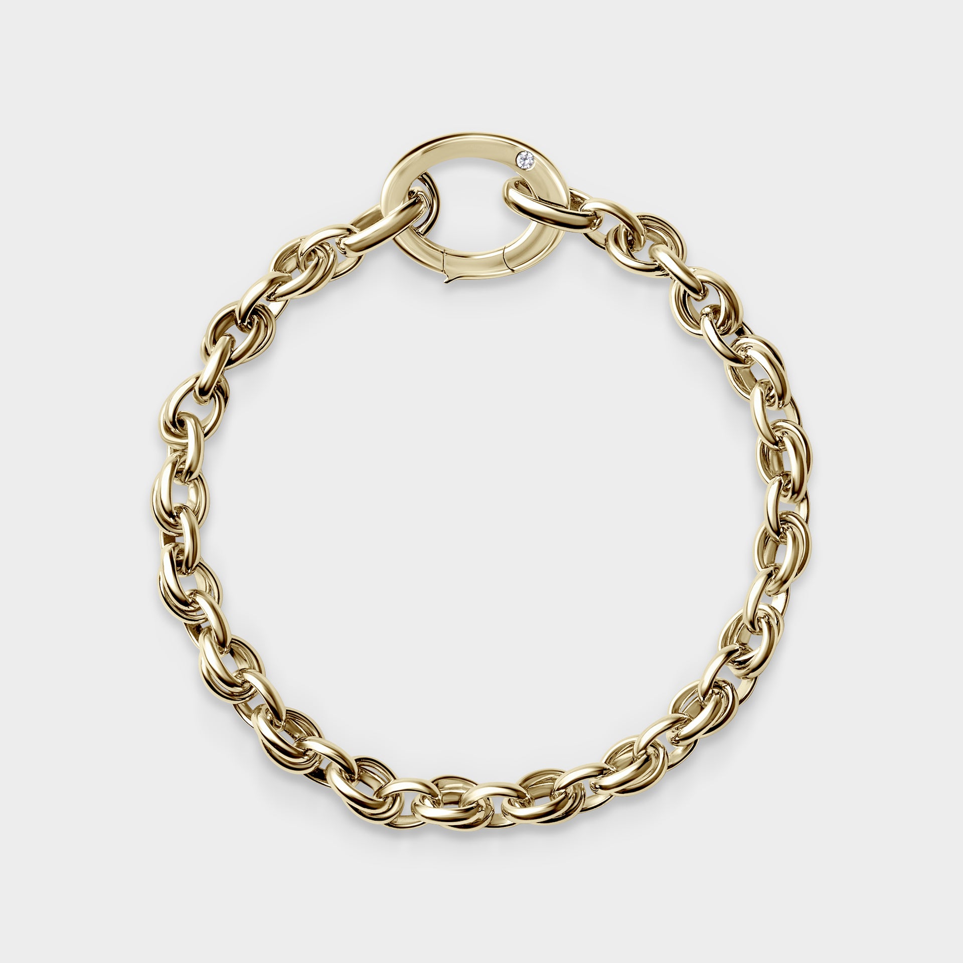 Double Oval Belcher Bracelet