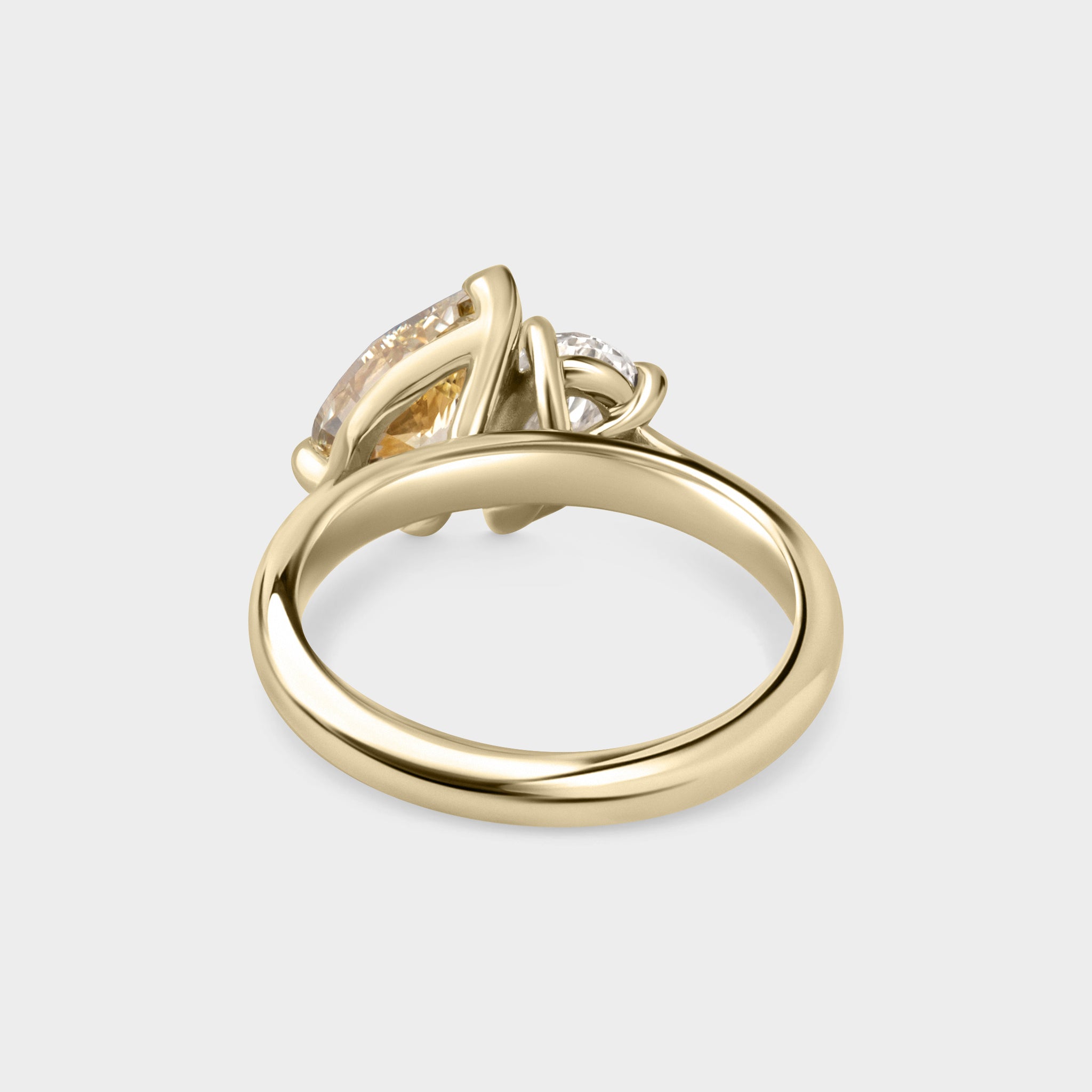 Toi Et Moi of Fancy Yellow & White Lab Grown Diamond