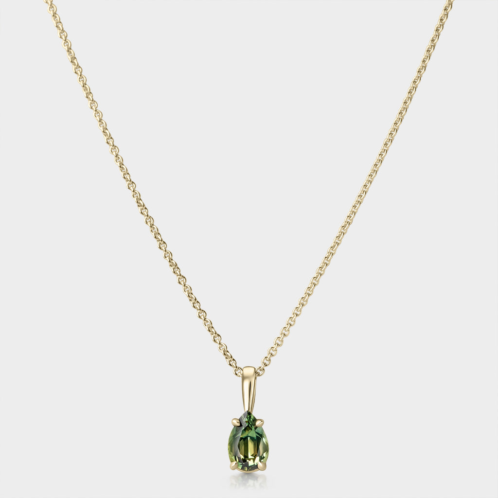 Pear Parti Sapphire Pendant