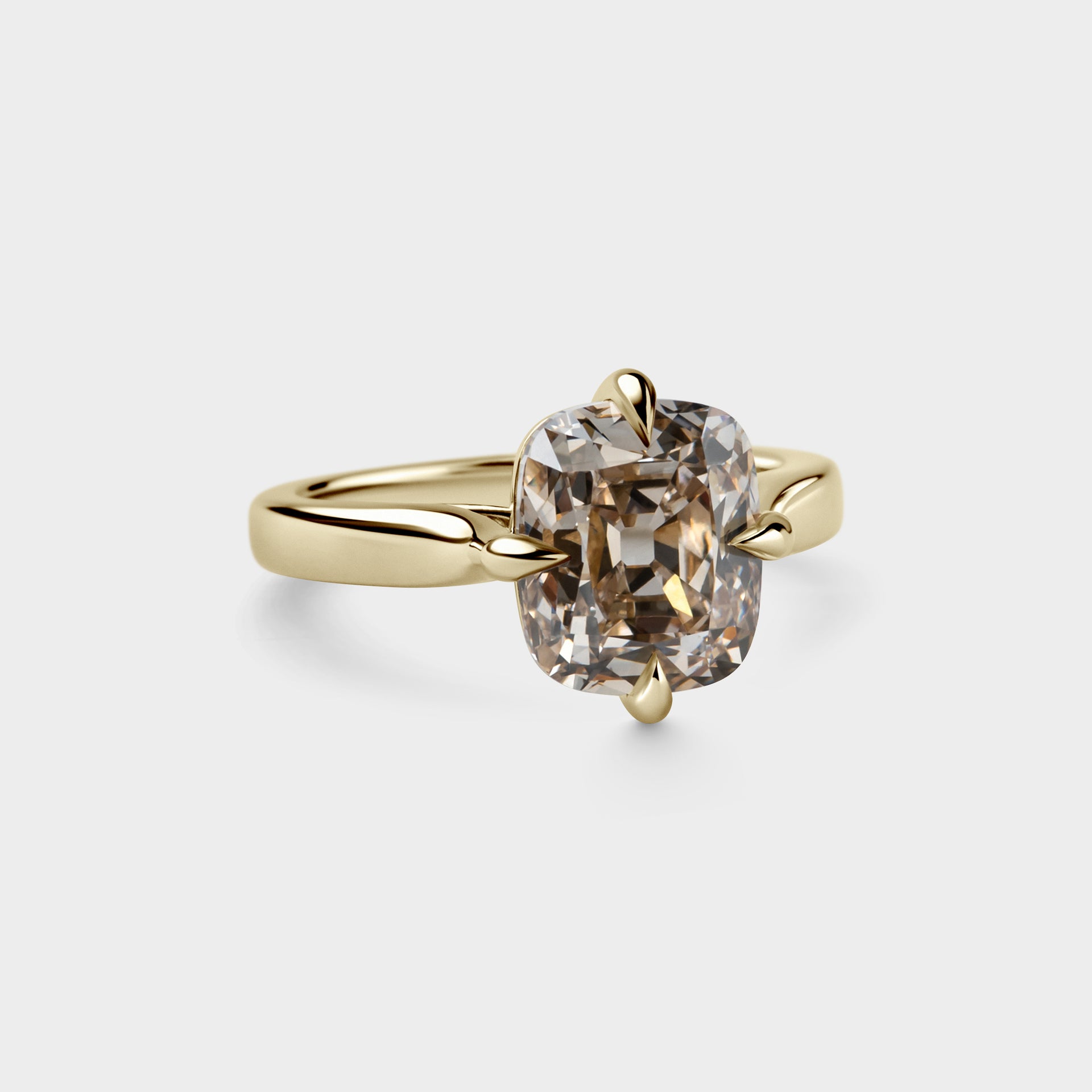 4.02ct Old Miner Compass Set Solitaire