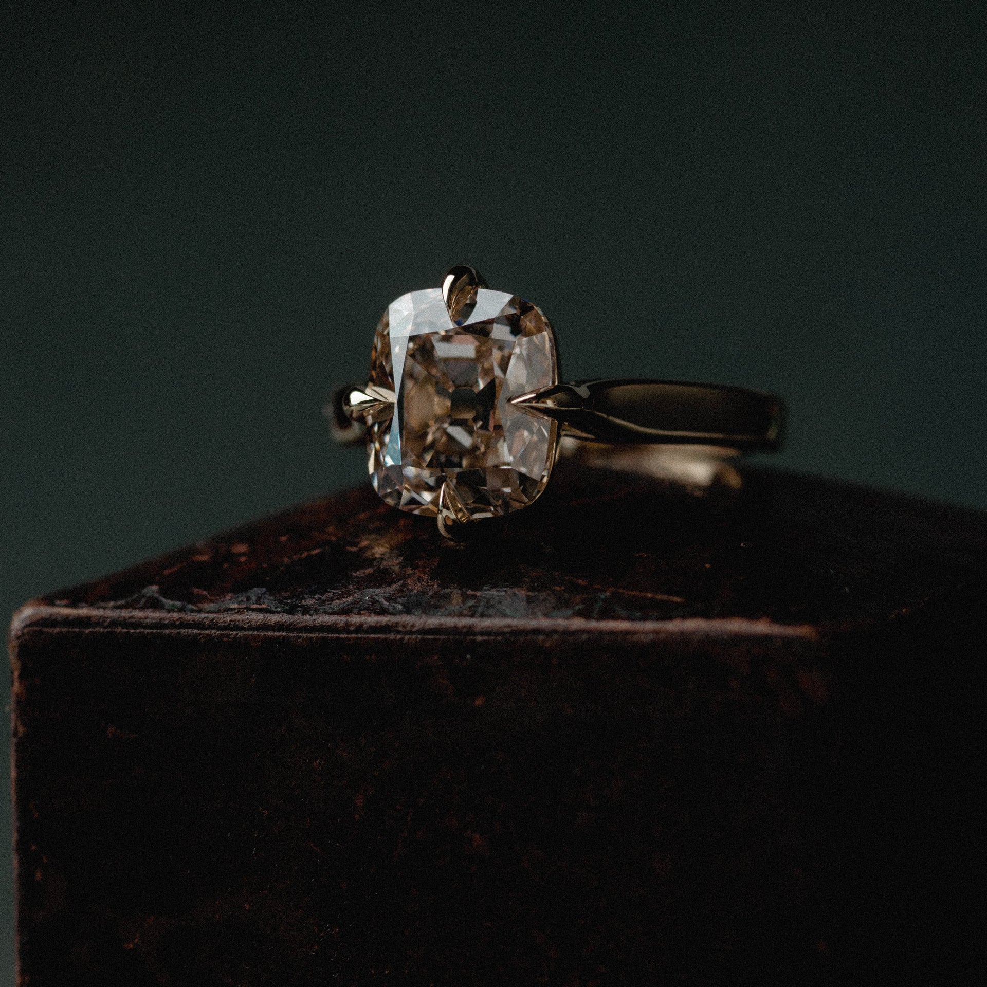 4.02ct Old Miner Compass Set Solitaire