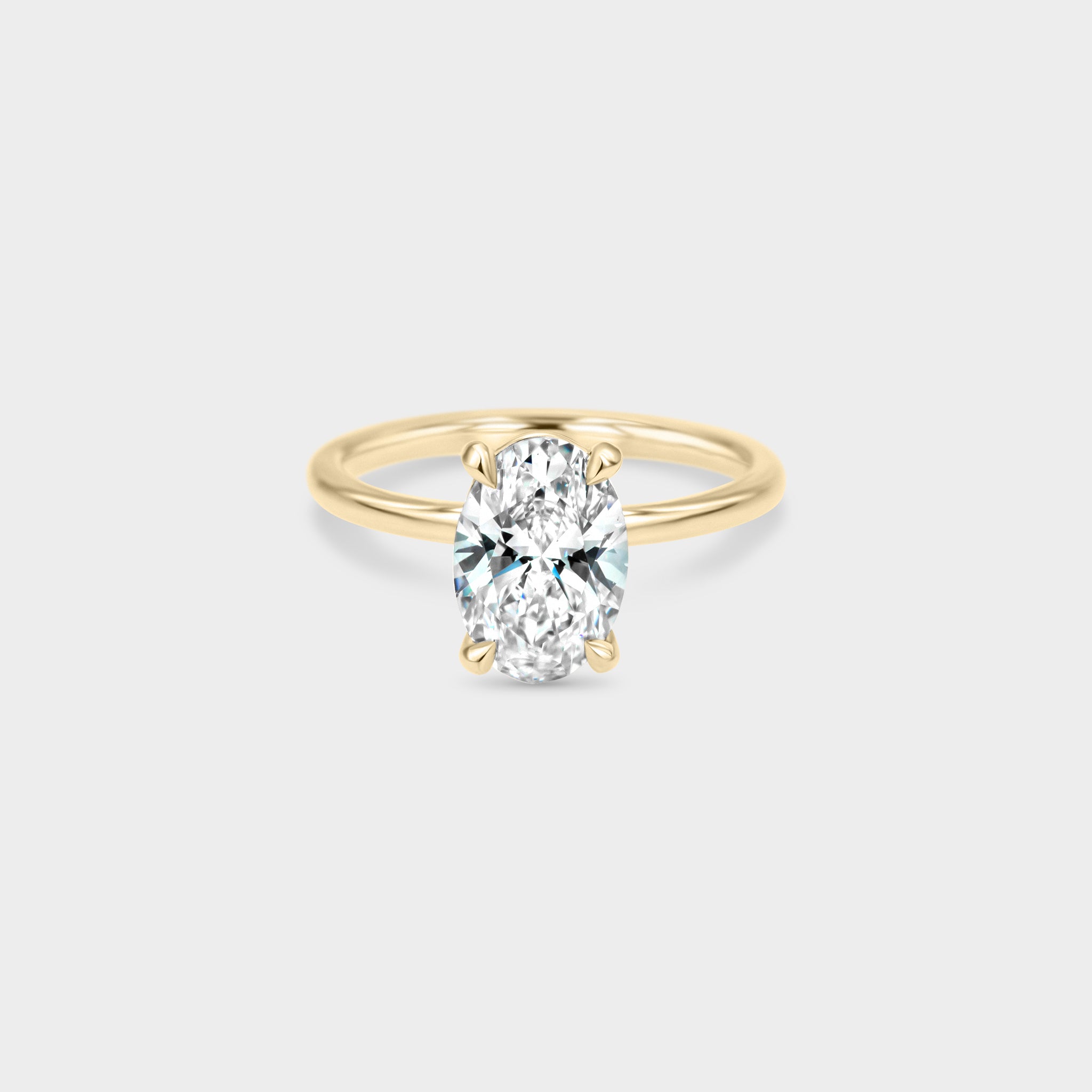Solitaire of Oval Diamond