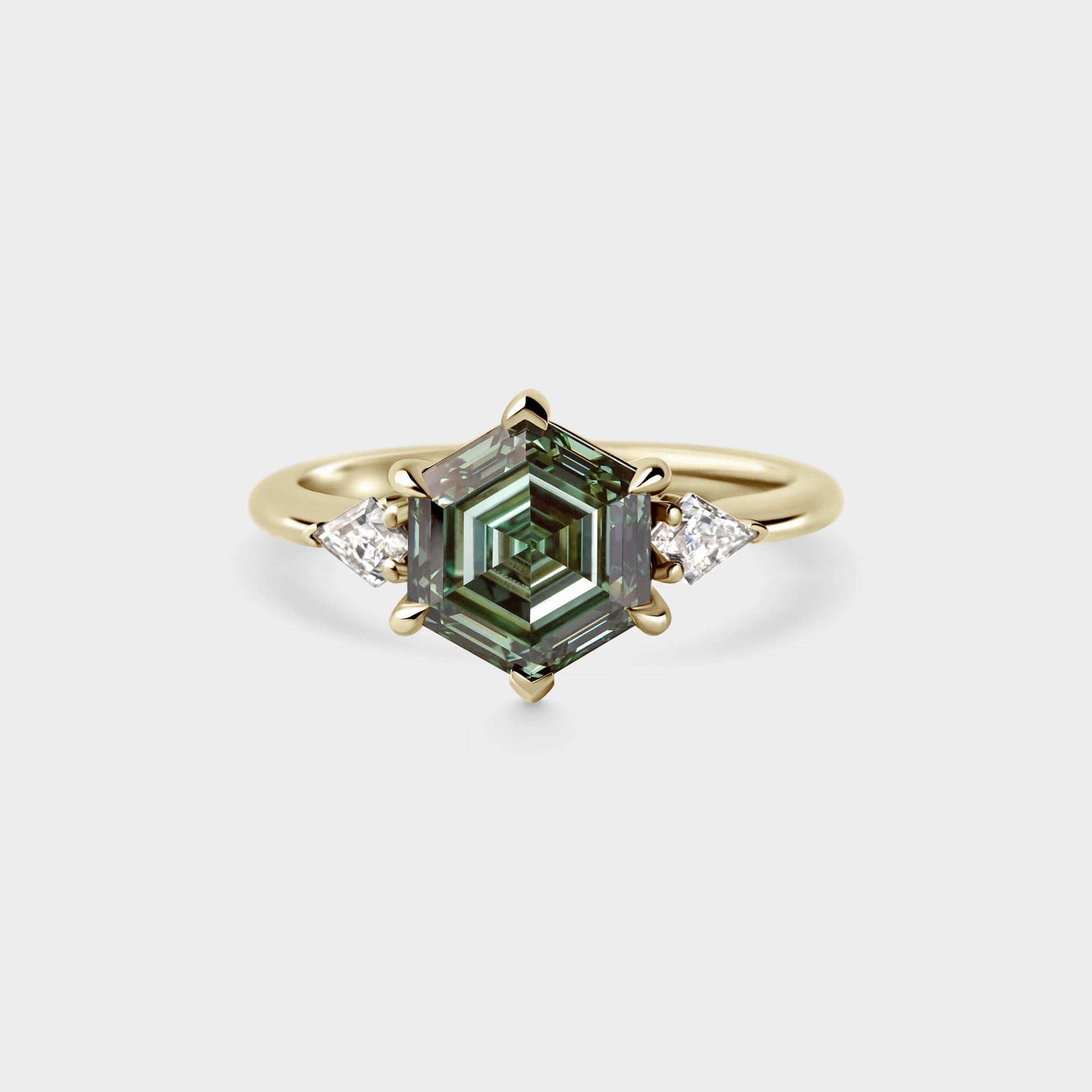 2.49ct Three Stone of Hex & Kite Lab Grown Diamond