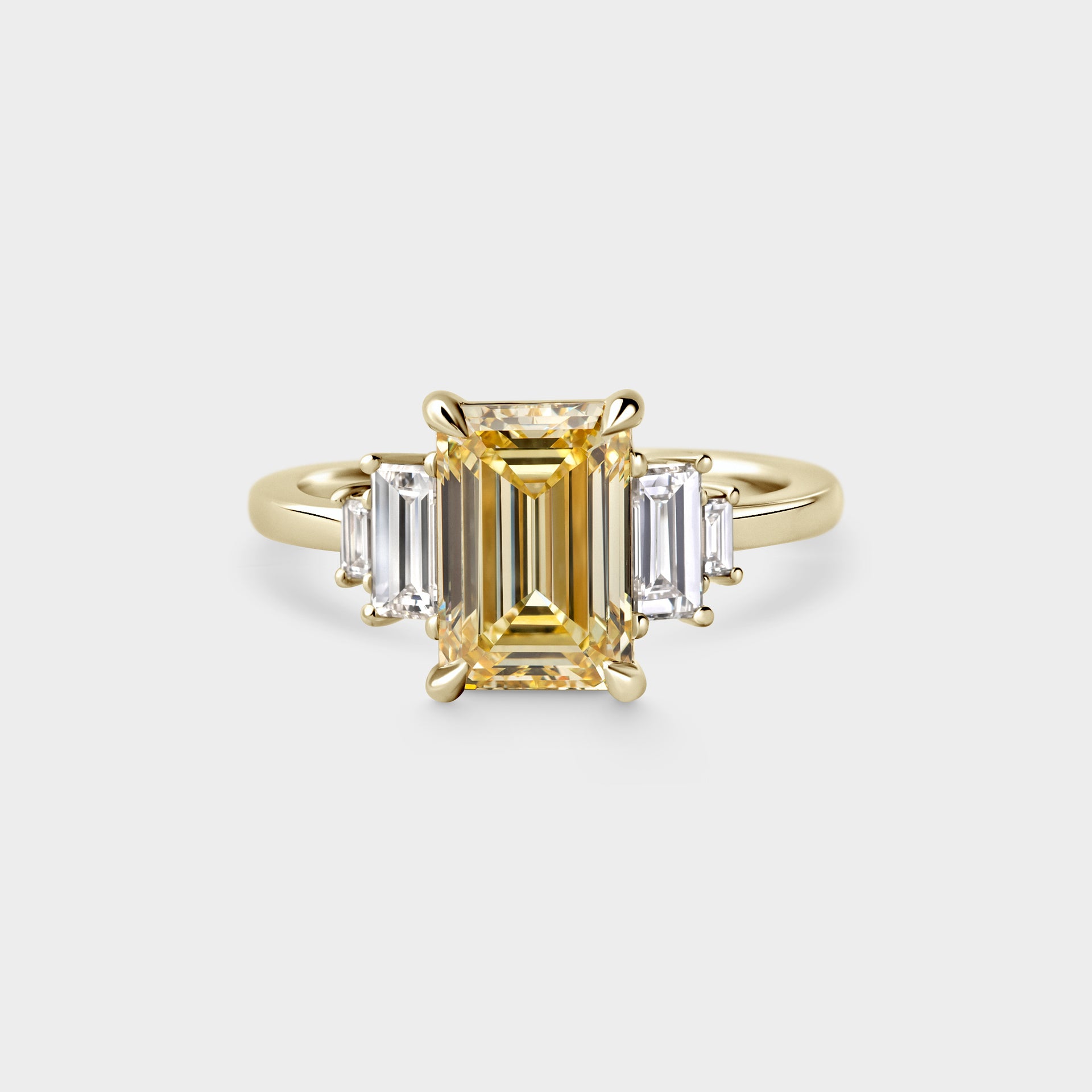 2.60ct Five Stone of Lab Grown Emerald Cut & Baguette