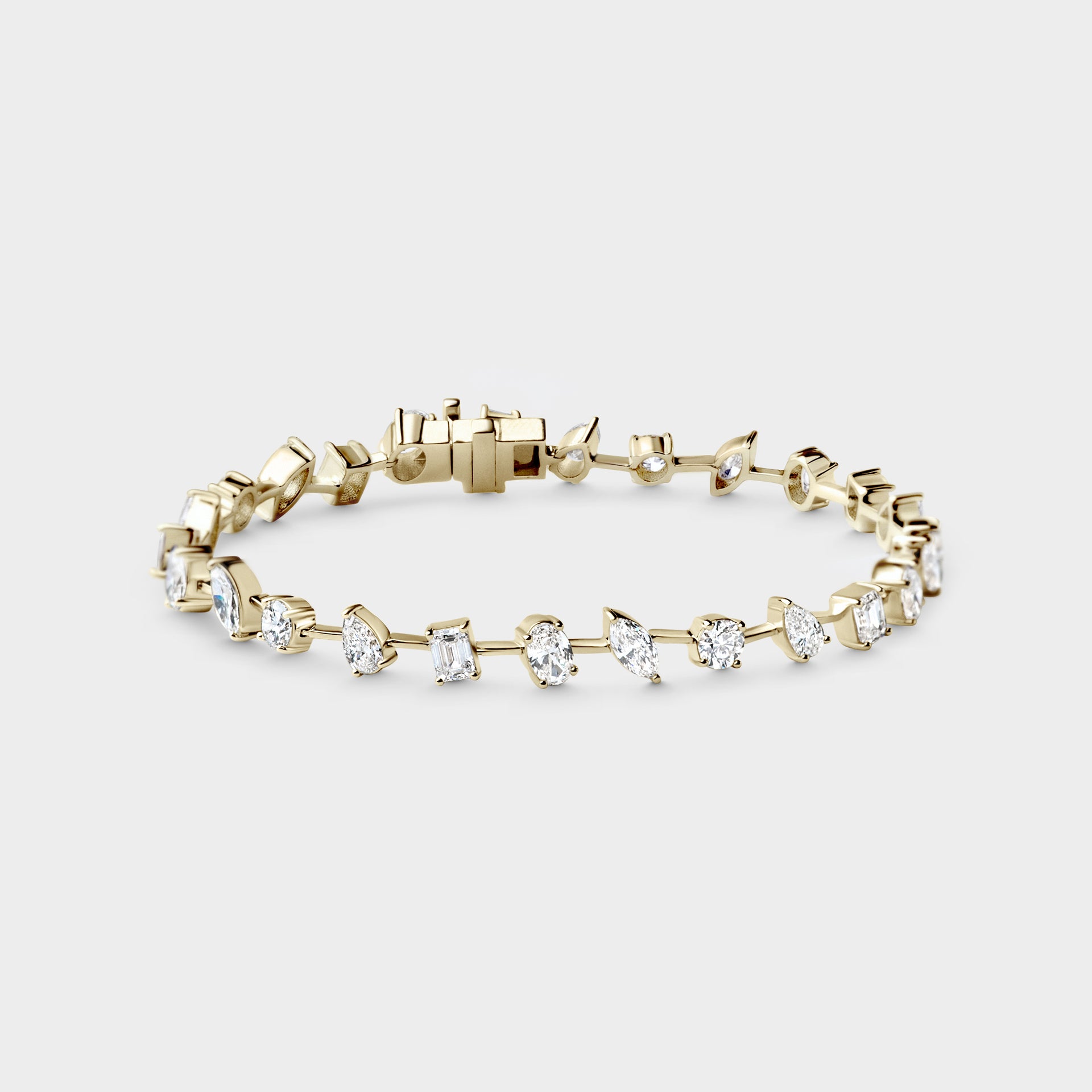 Multi Stone Diamond Tennis Bracelet