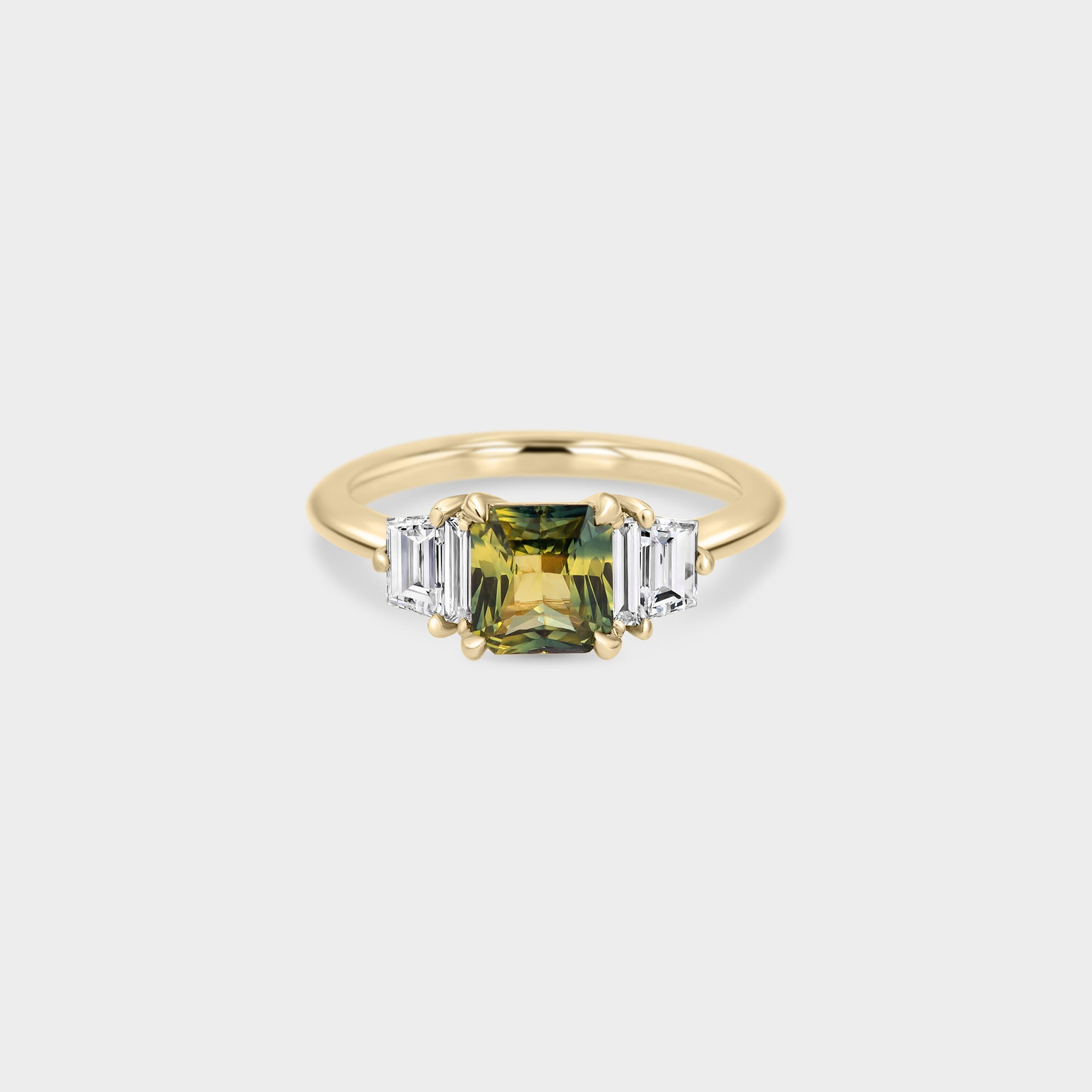 1.16ct Five Stone of Sapphire & Diamond