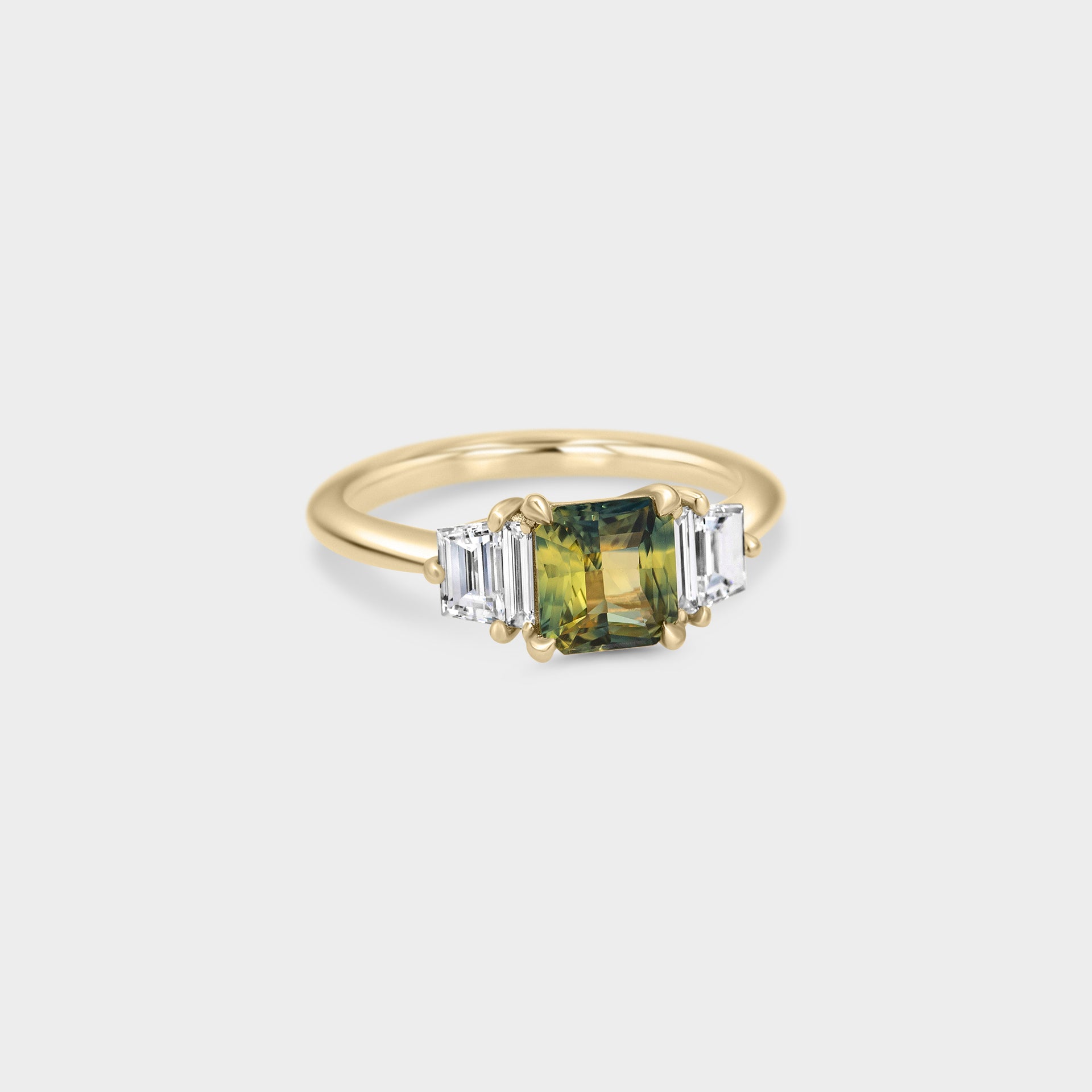 1.16ct Five Stone of Sapphire & Diamond