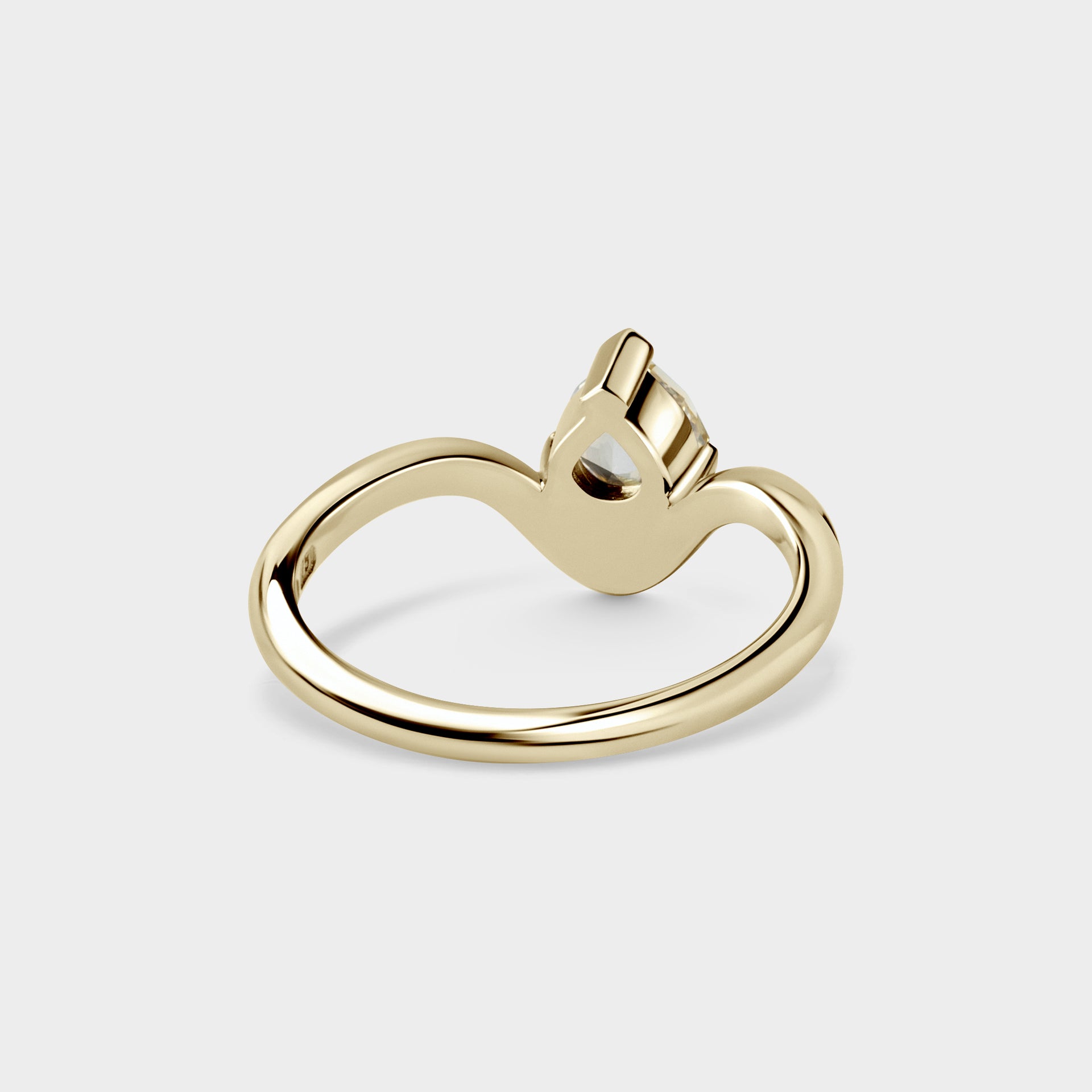 Pear Yellow Sapphire Crown