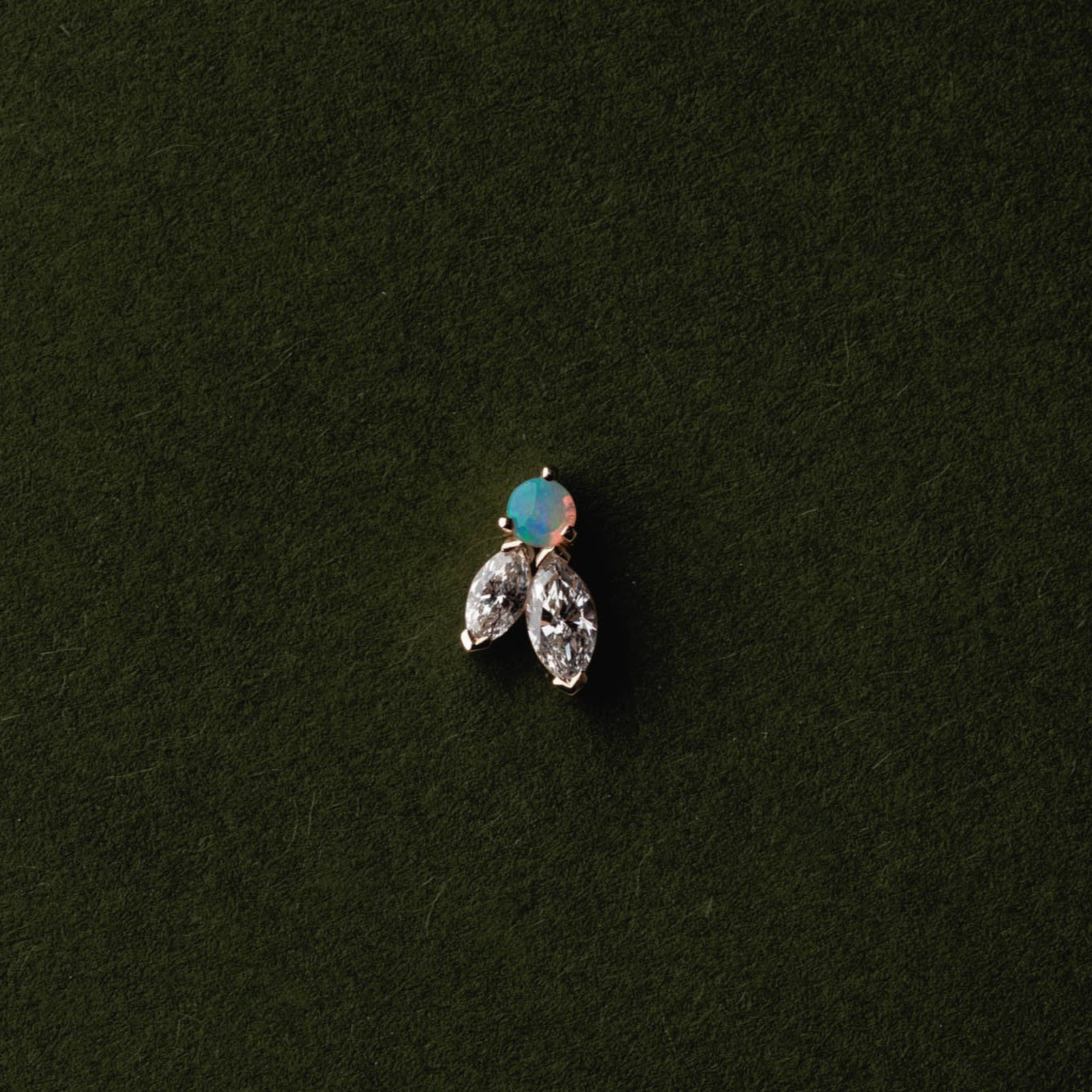 Marquise & Opal Studs