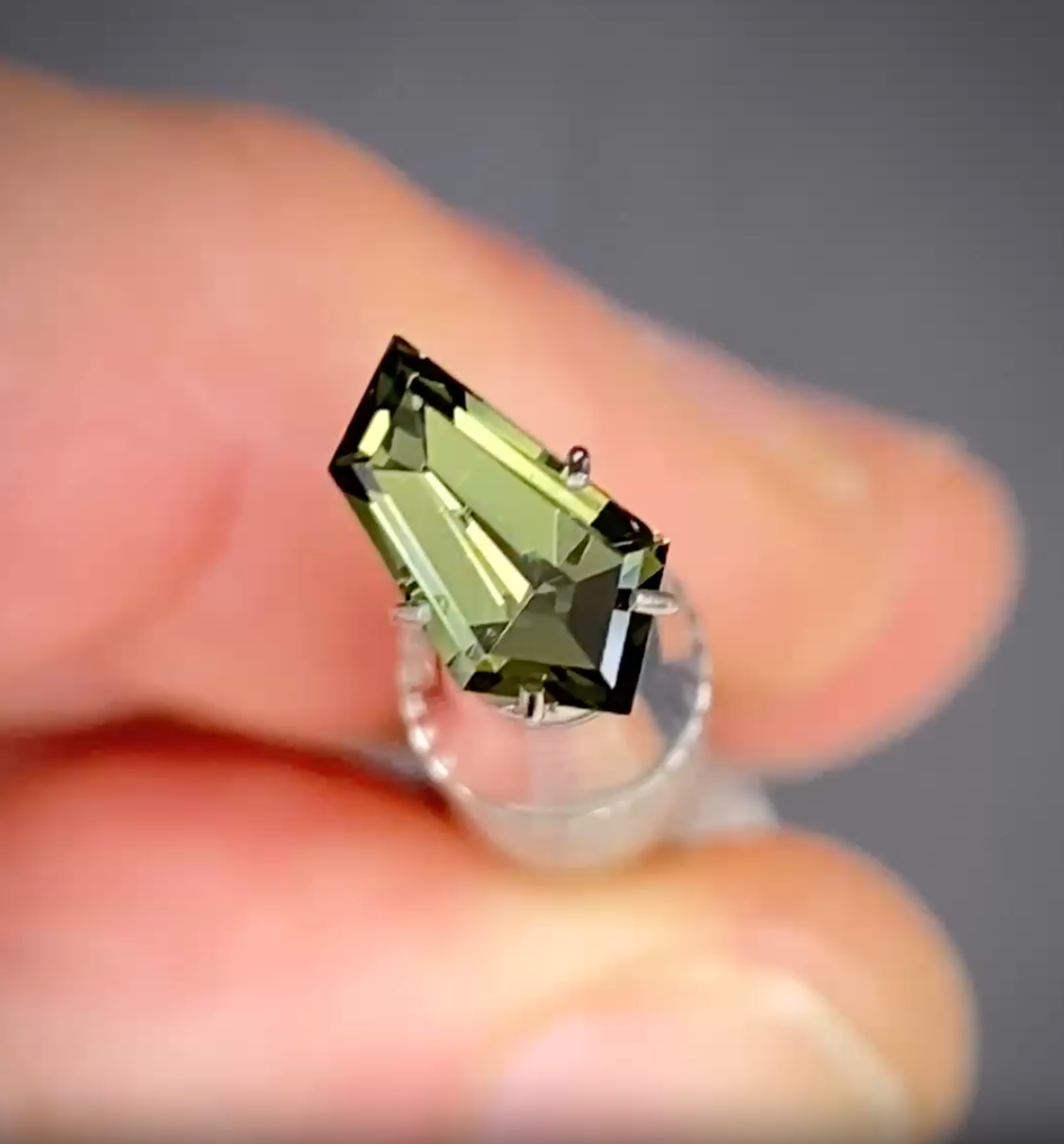1.16ct Freeform Green Sapphire
