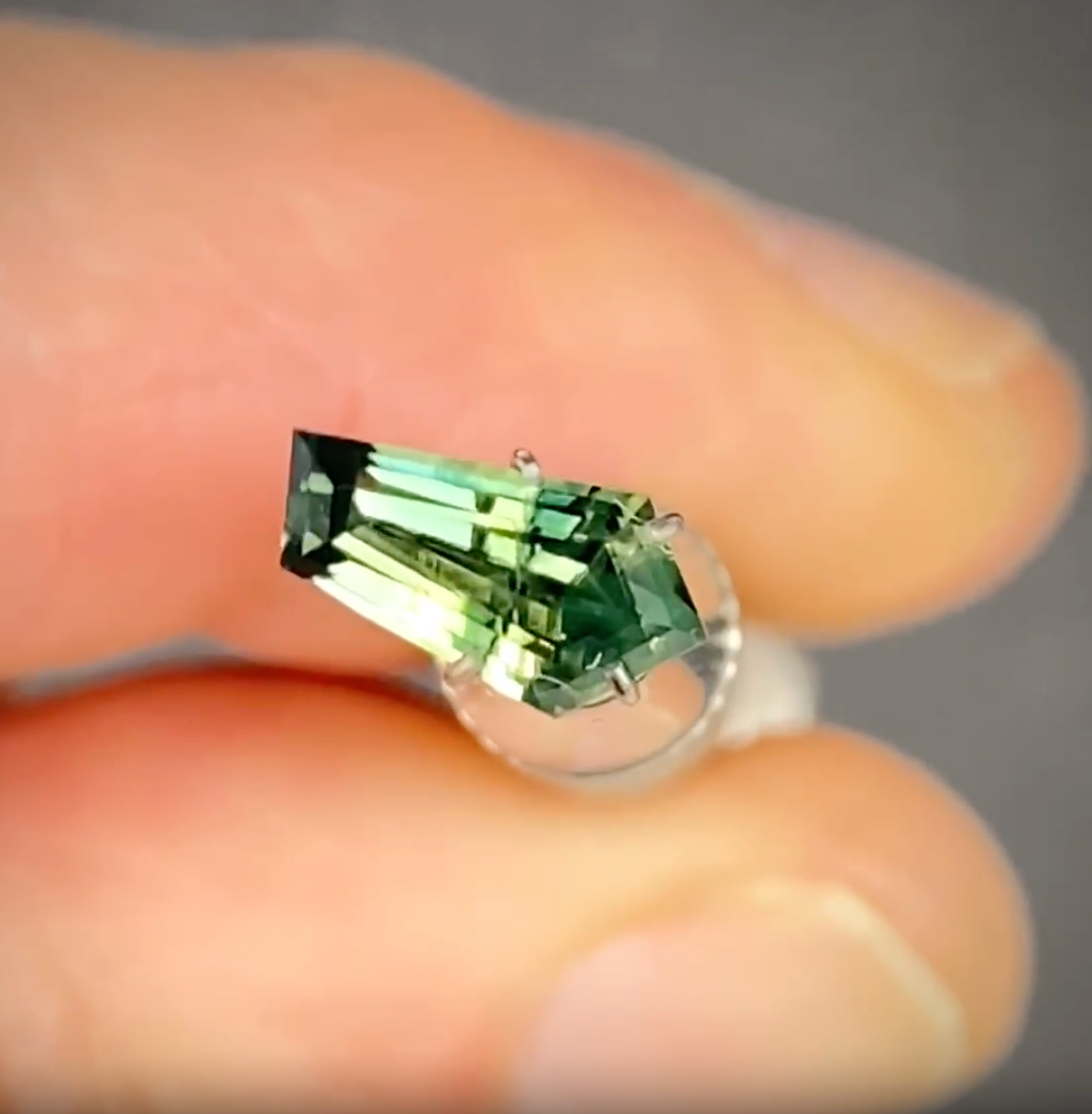 1.42ct Freeform Green Sapphire