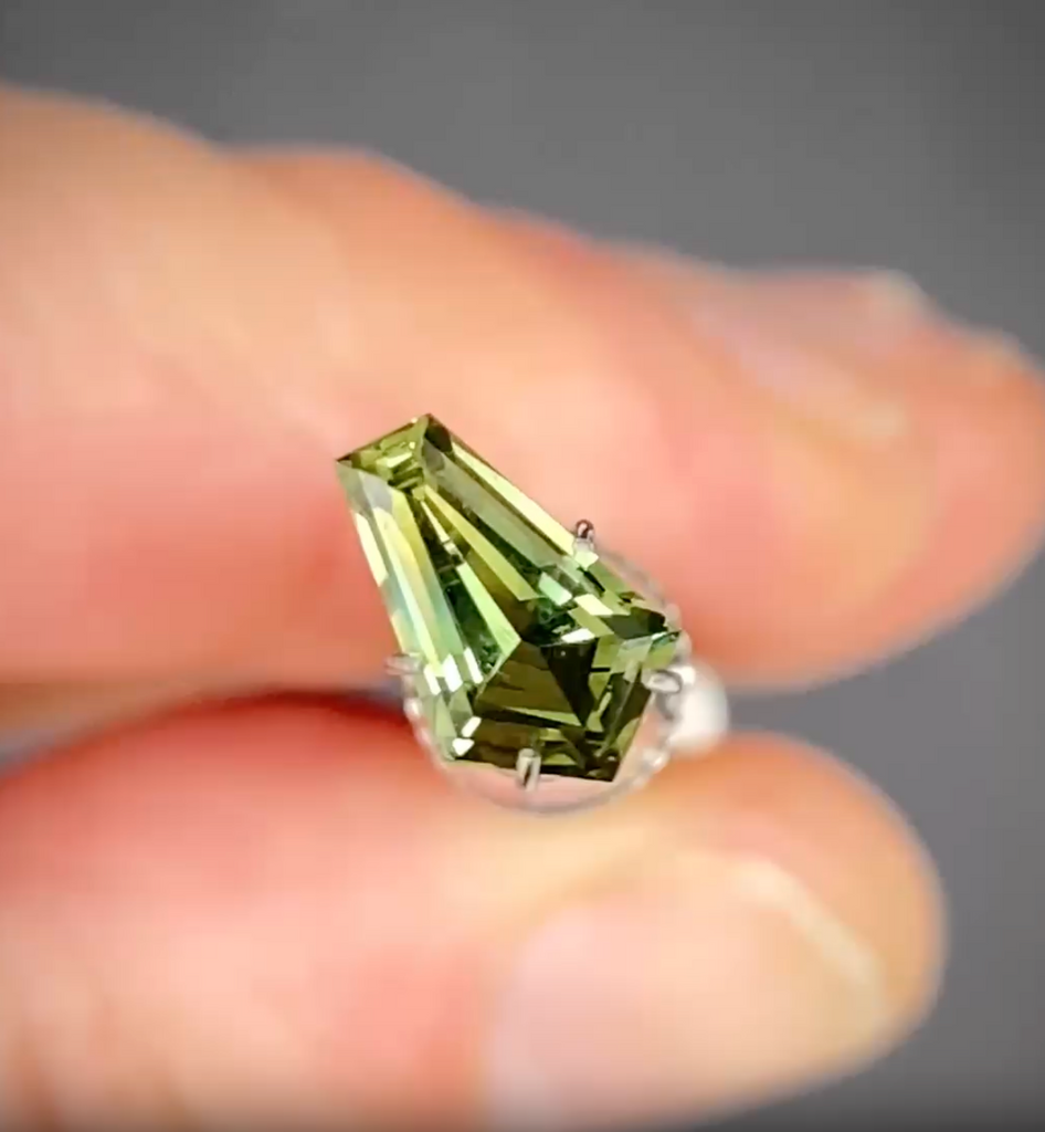 1.46ct Freeform Green Sapphire