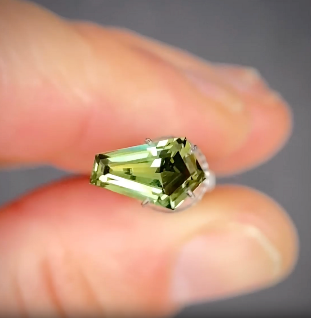 1.46ct Freeform Green Sapphire