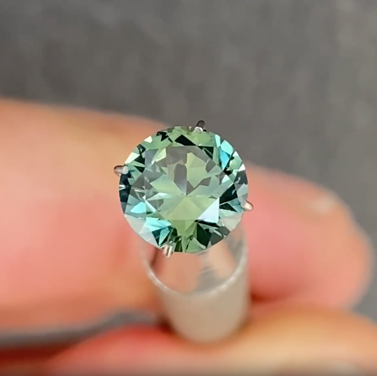 1.66ct Round Teal Sapphire