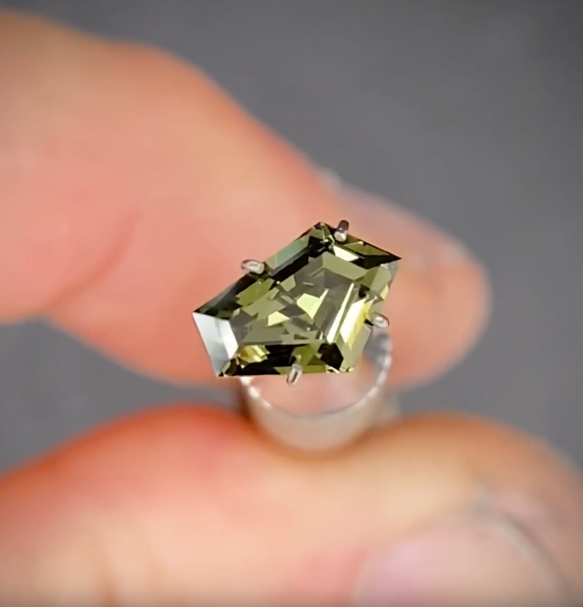 1.50ct Freeform Green Sapphire