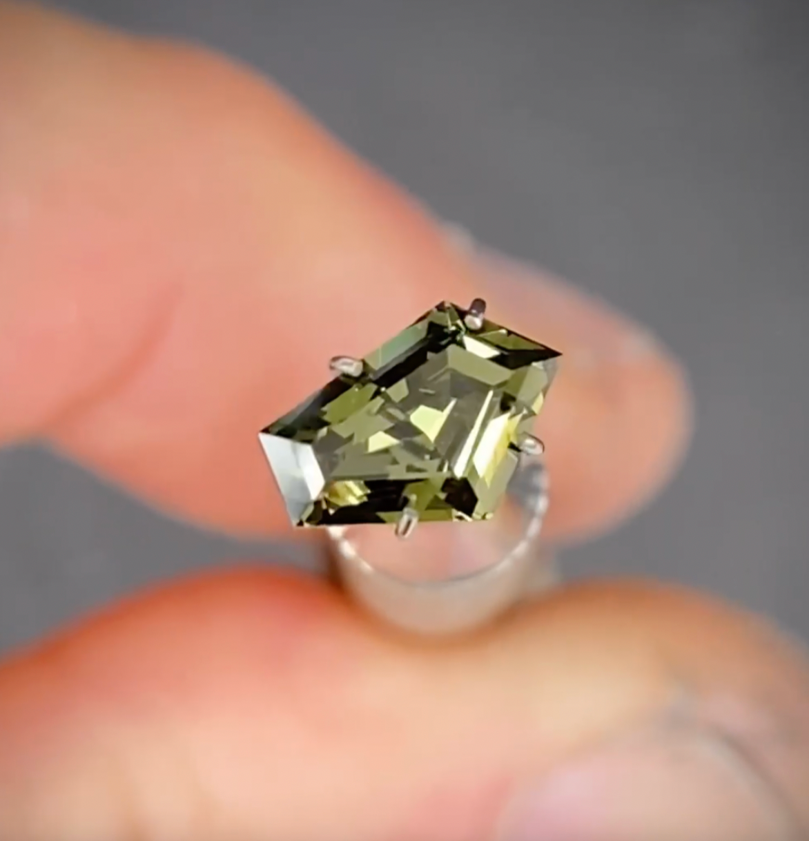 1.50ct Freeform Green Sapphire