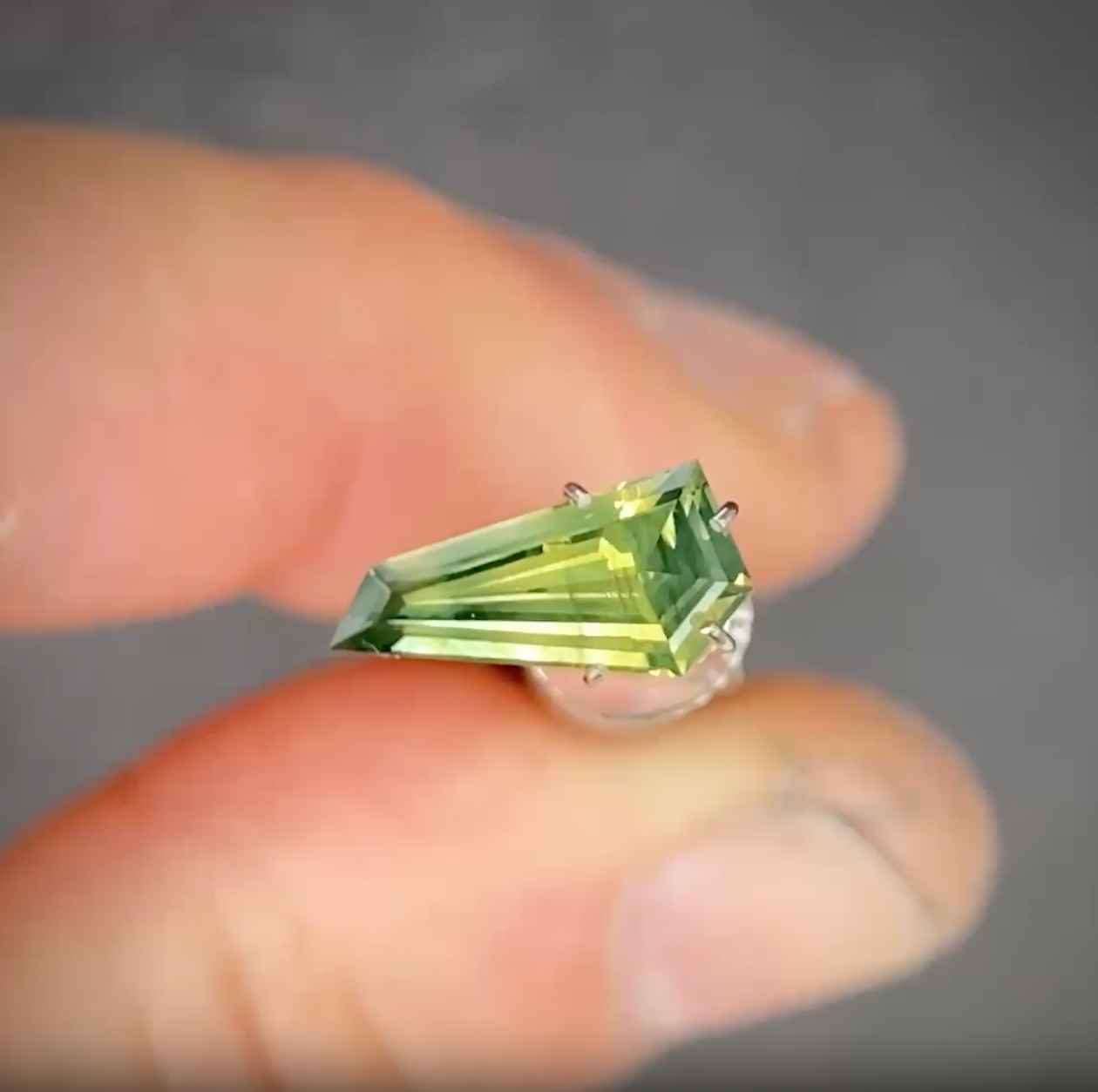 1.51ct Freeform Green Sapphire