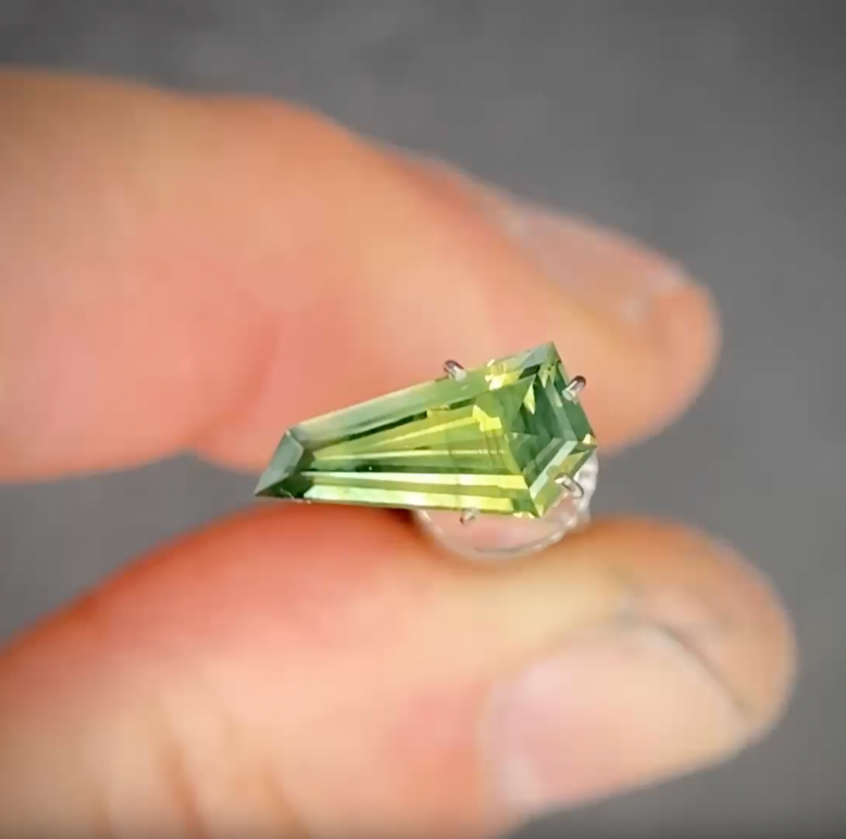 1.51ct Freeform Green Sapphire