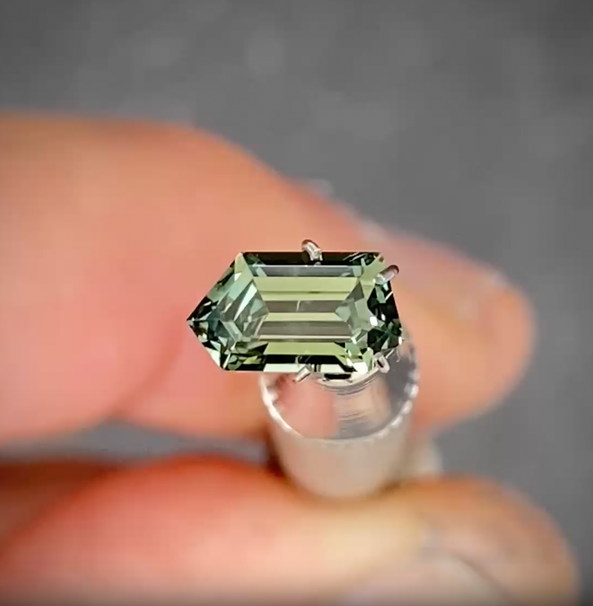 1.54ct Freeform Green Sapphire