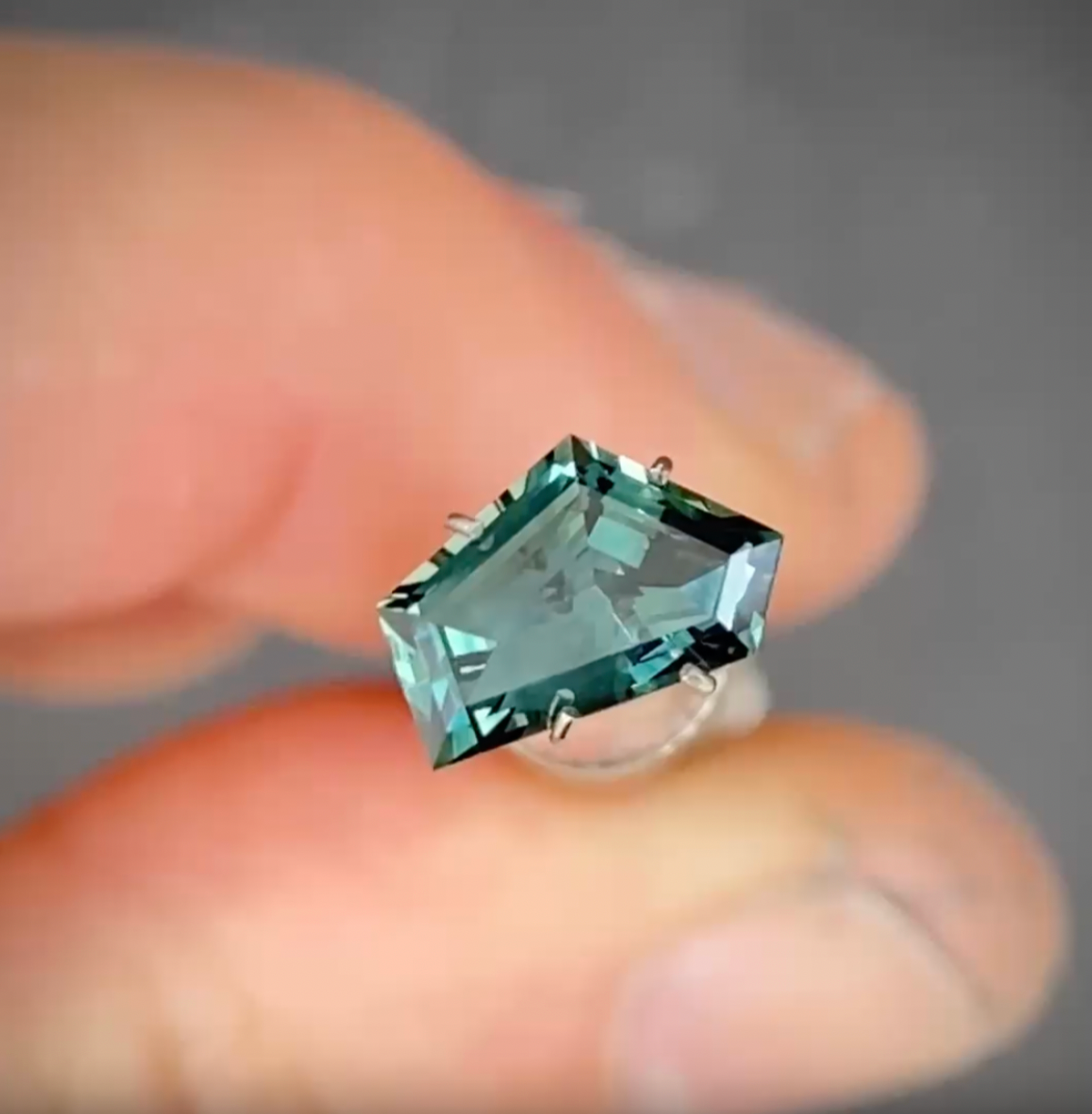 1.81ct Freeform Blue Sapphire