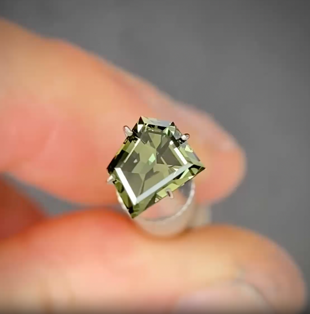 1.63ct Freeform Green Sapphire