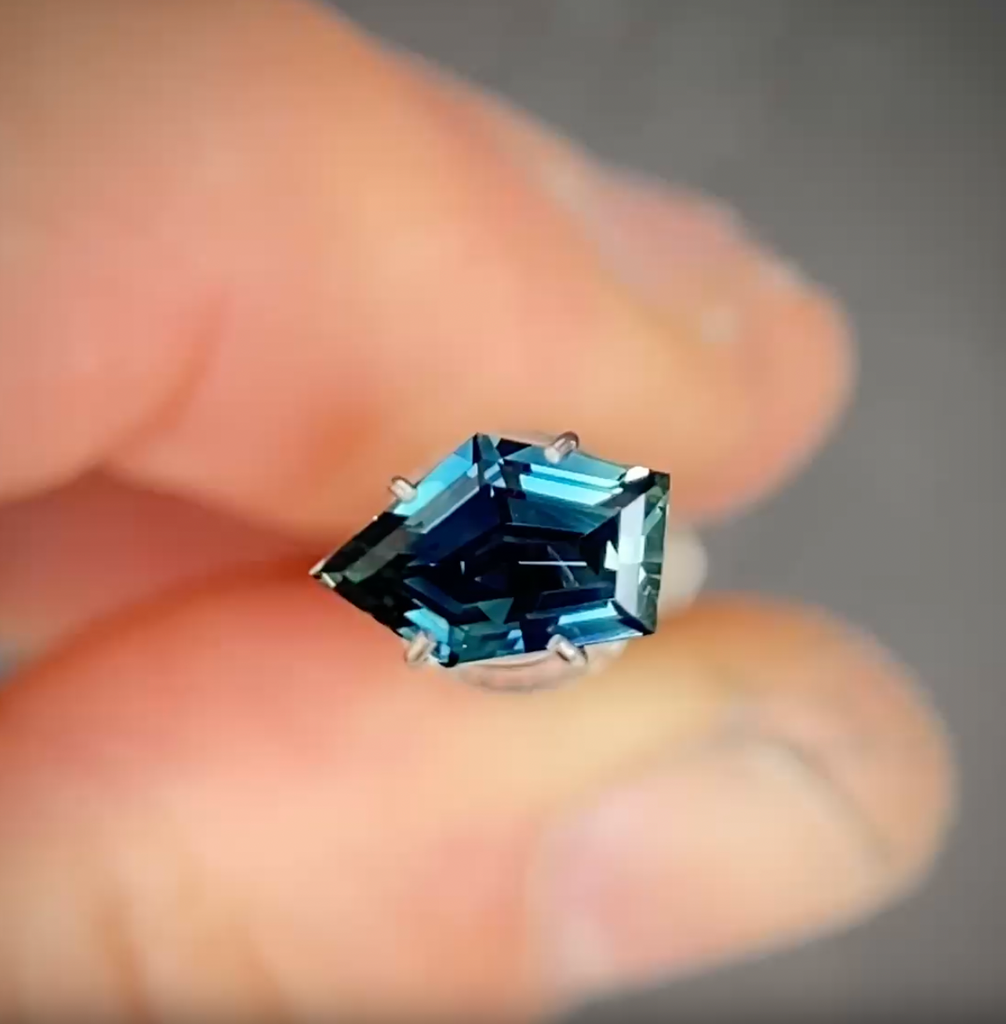 1.07ct Freeform Blue Sapphire