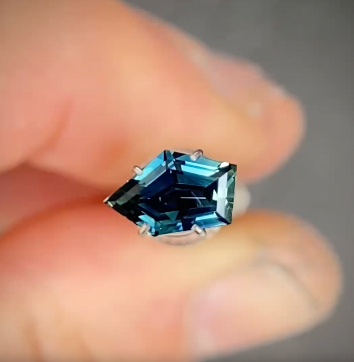 1.07ct Freeform Blue Sapphire
