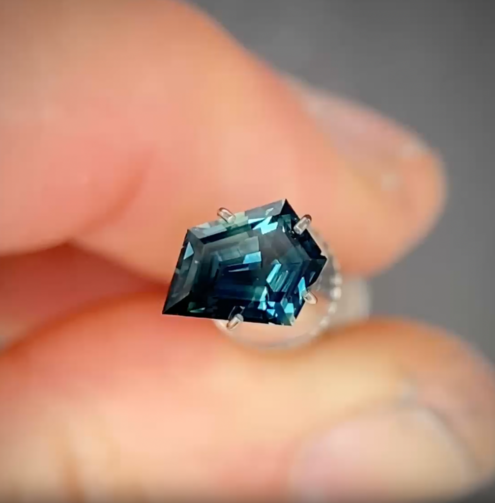 1.05ct Freeform Blue Sapphire