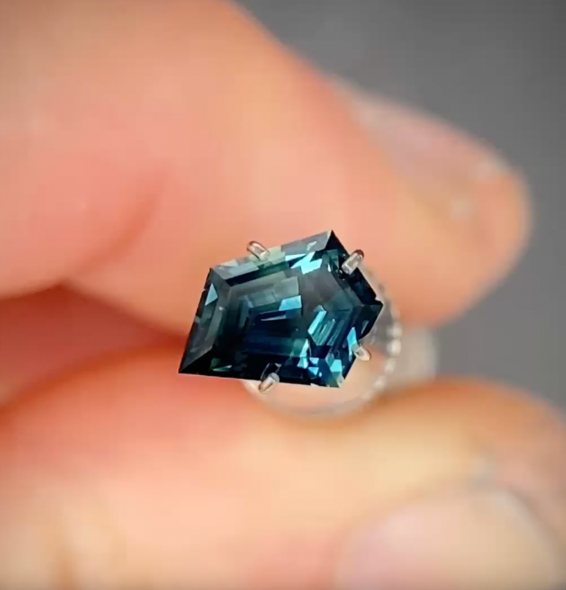 1.05ct Freeform Blue Sapphire