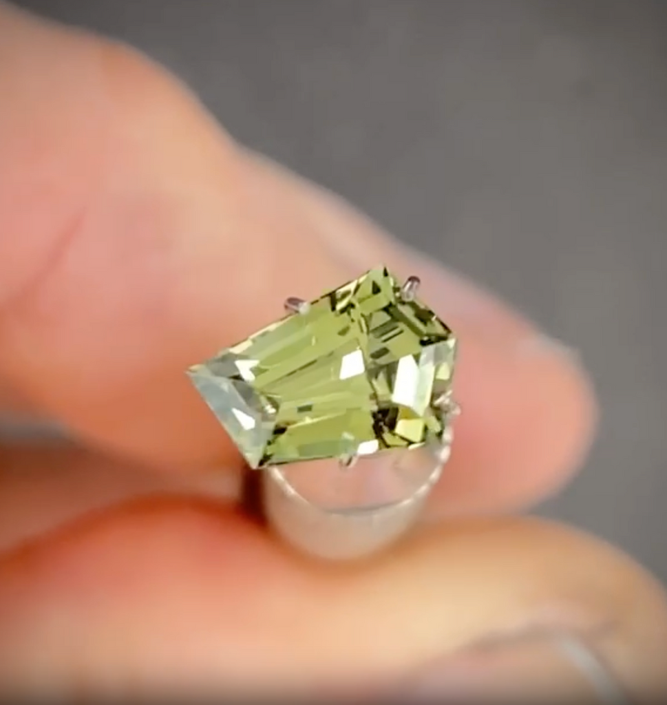 1.64ct Freeform Green Sapphire