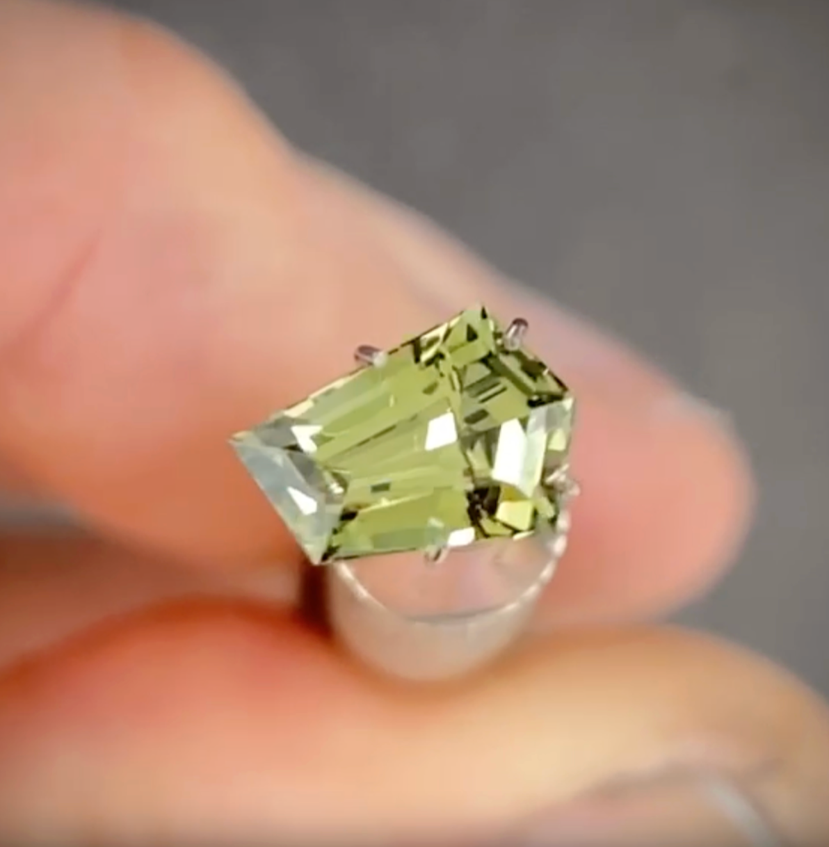 1.64ct Freeform Green Sapphire