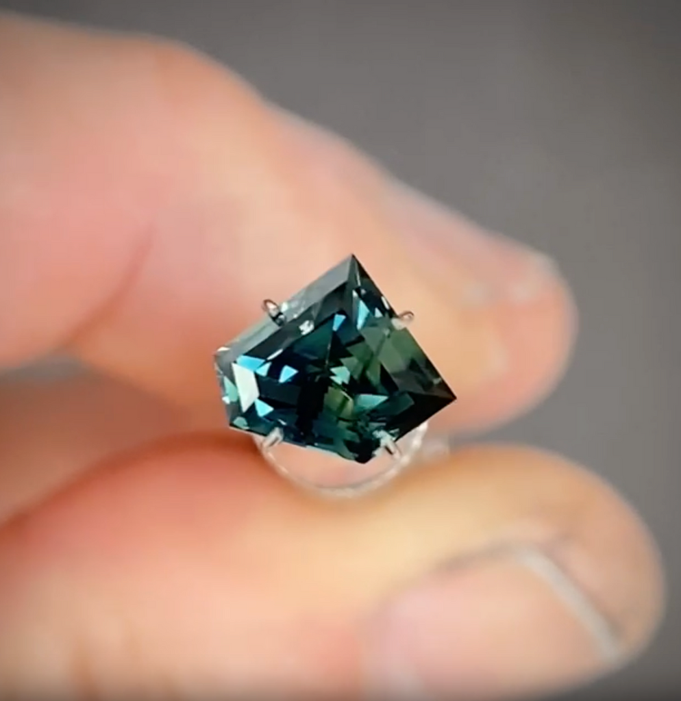1.66ct Freeform Blue Sapphire