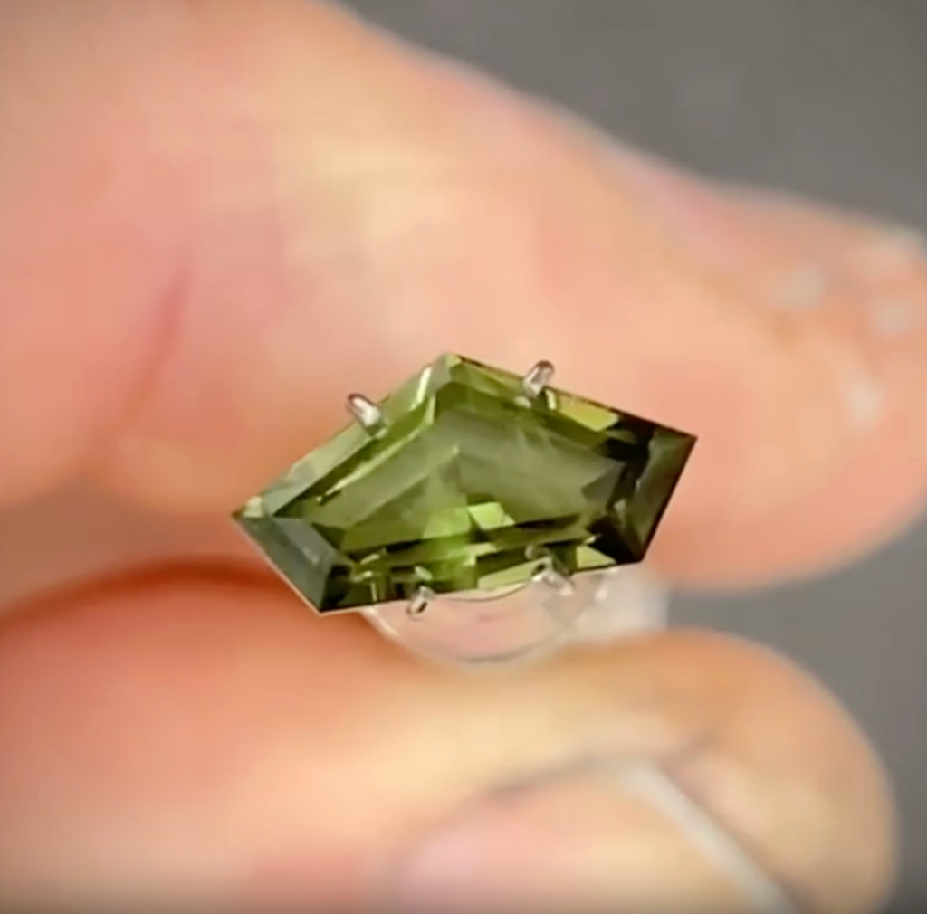 1.56ct Freeform Green Sapphire