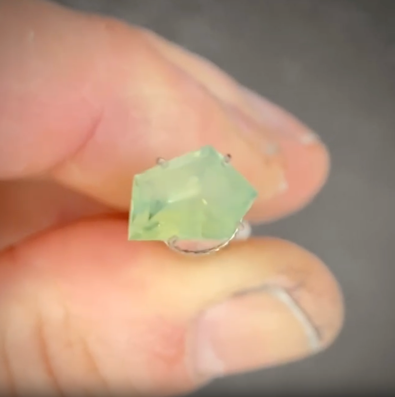 1.90ct Freeform Green Sapphire