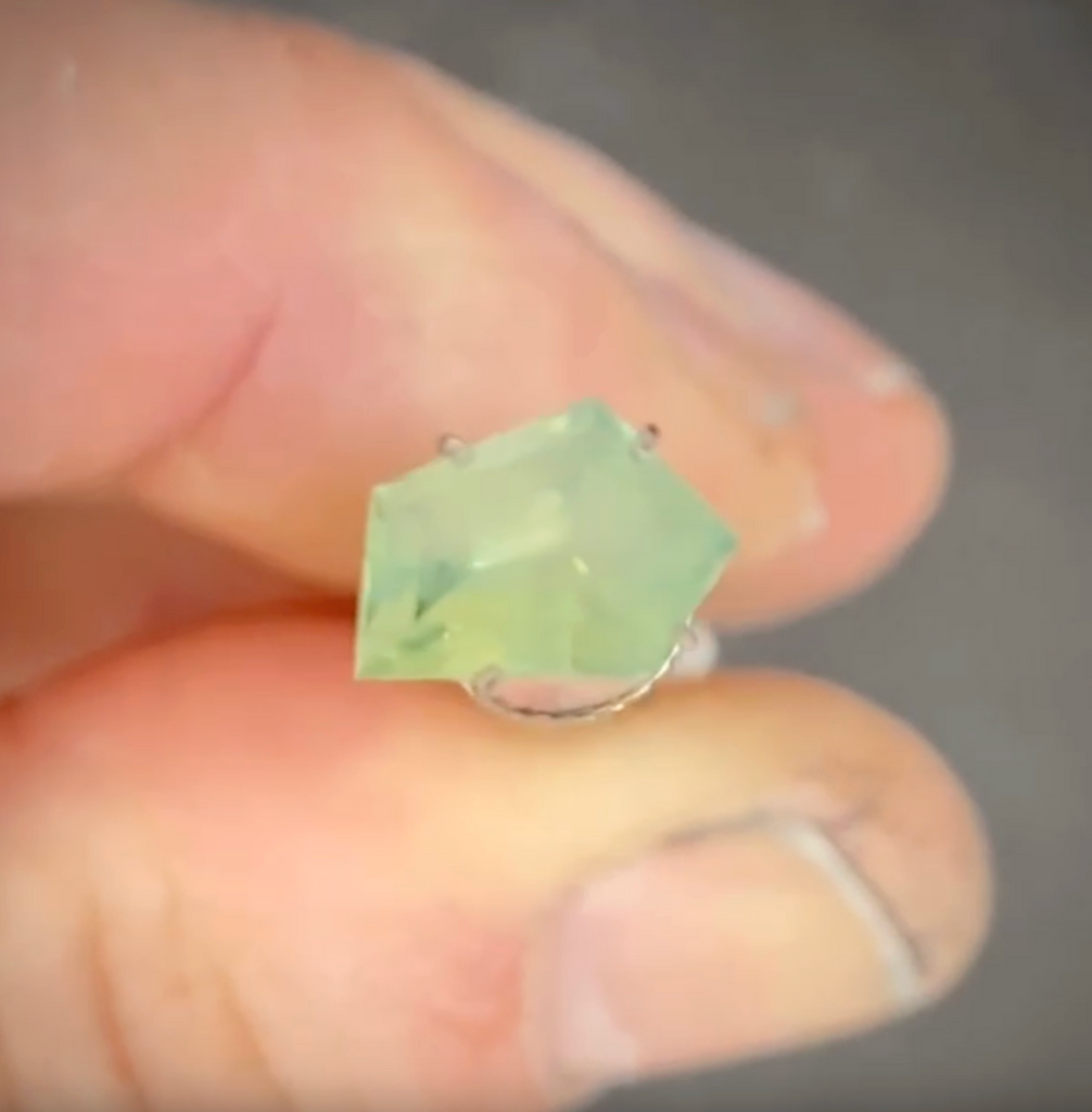 1.90ct Freeform Green Sapphire