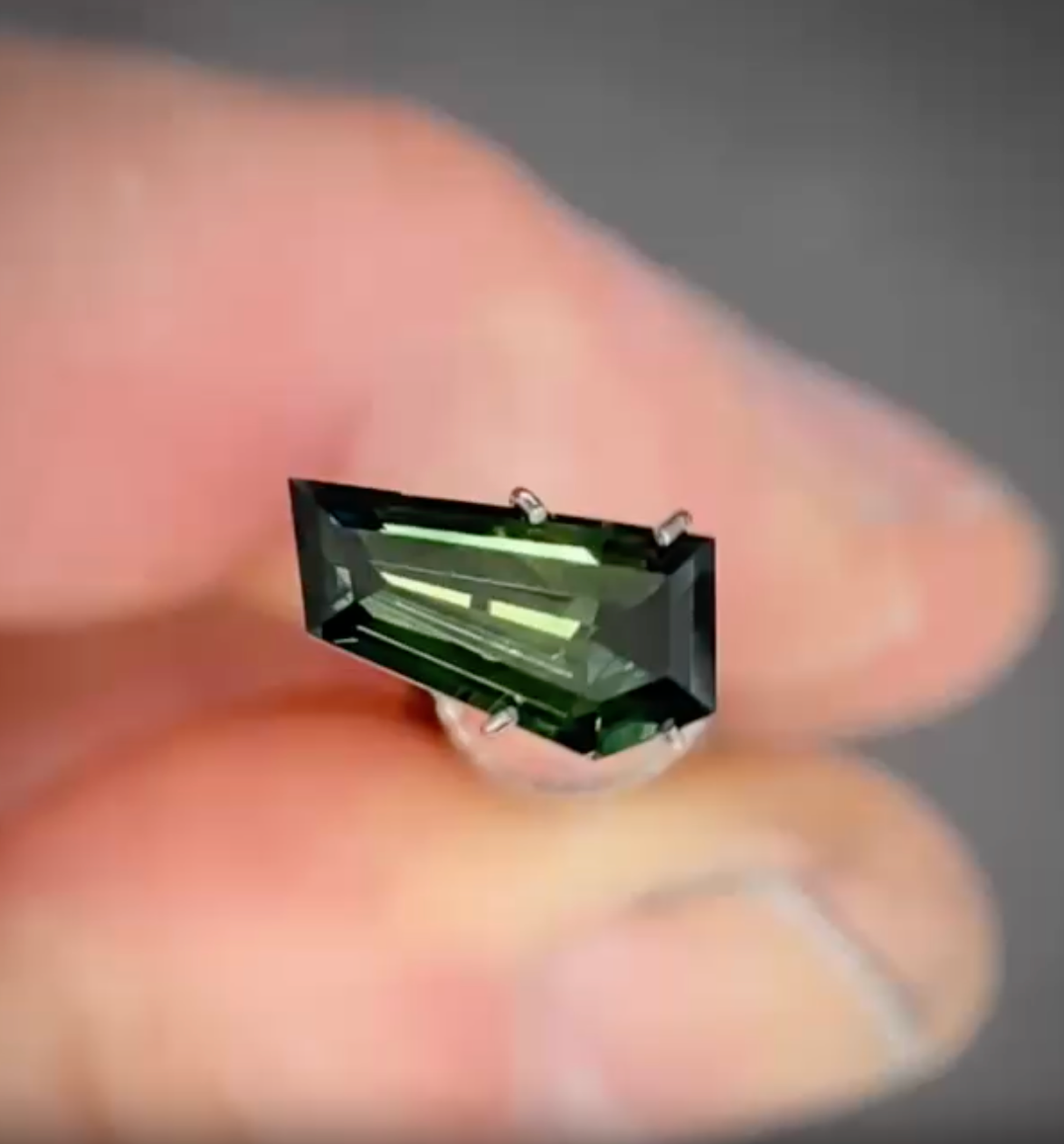 1.86ct Freeform Green Sapphire